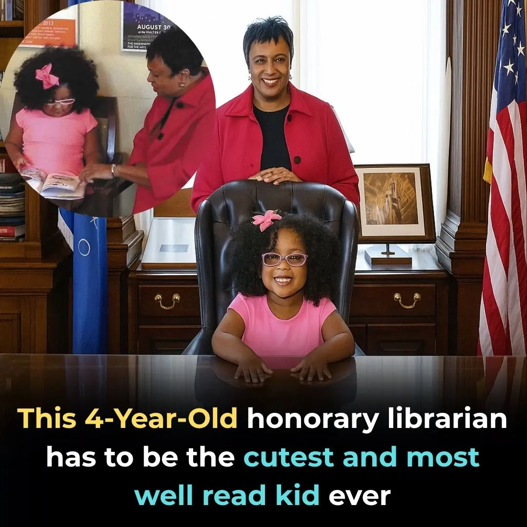This 4-Year-Old Honorary Librarian Has to be the Cutest and Most Well Read Kid Ever