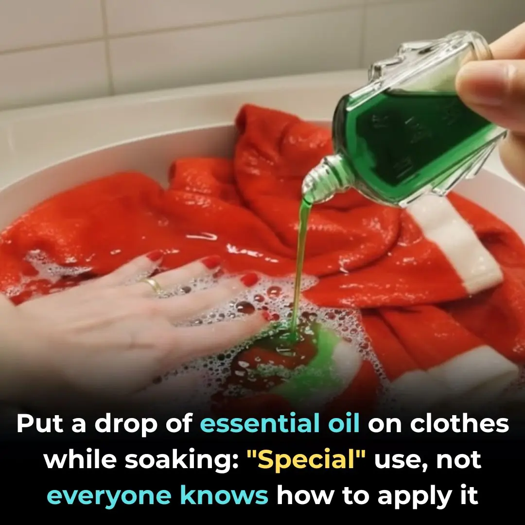 Put a drop of essential oil on clothes while soaking: "Special" use, not everyone knows how to apply it