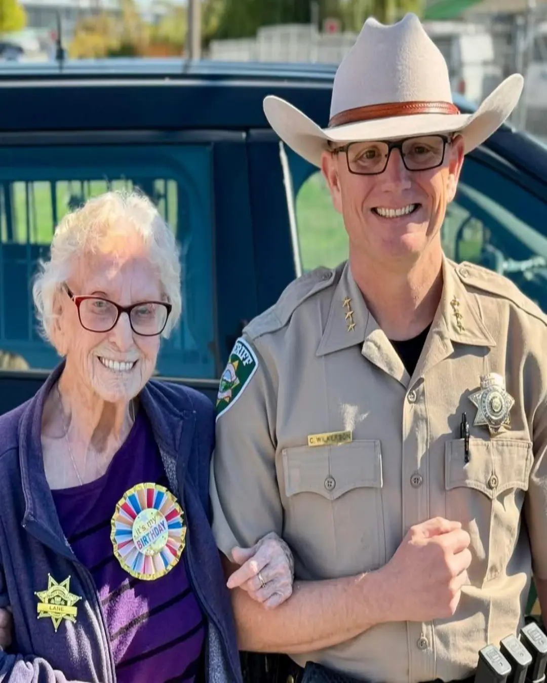 Violet Turns 101: Celebrating a Century with a Squad Car Ride