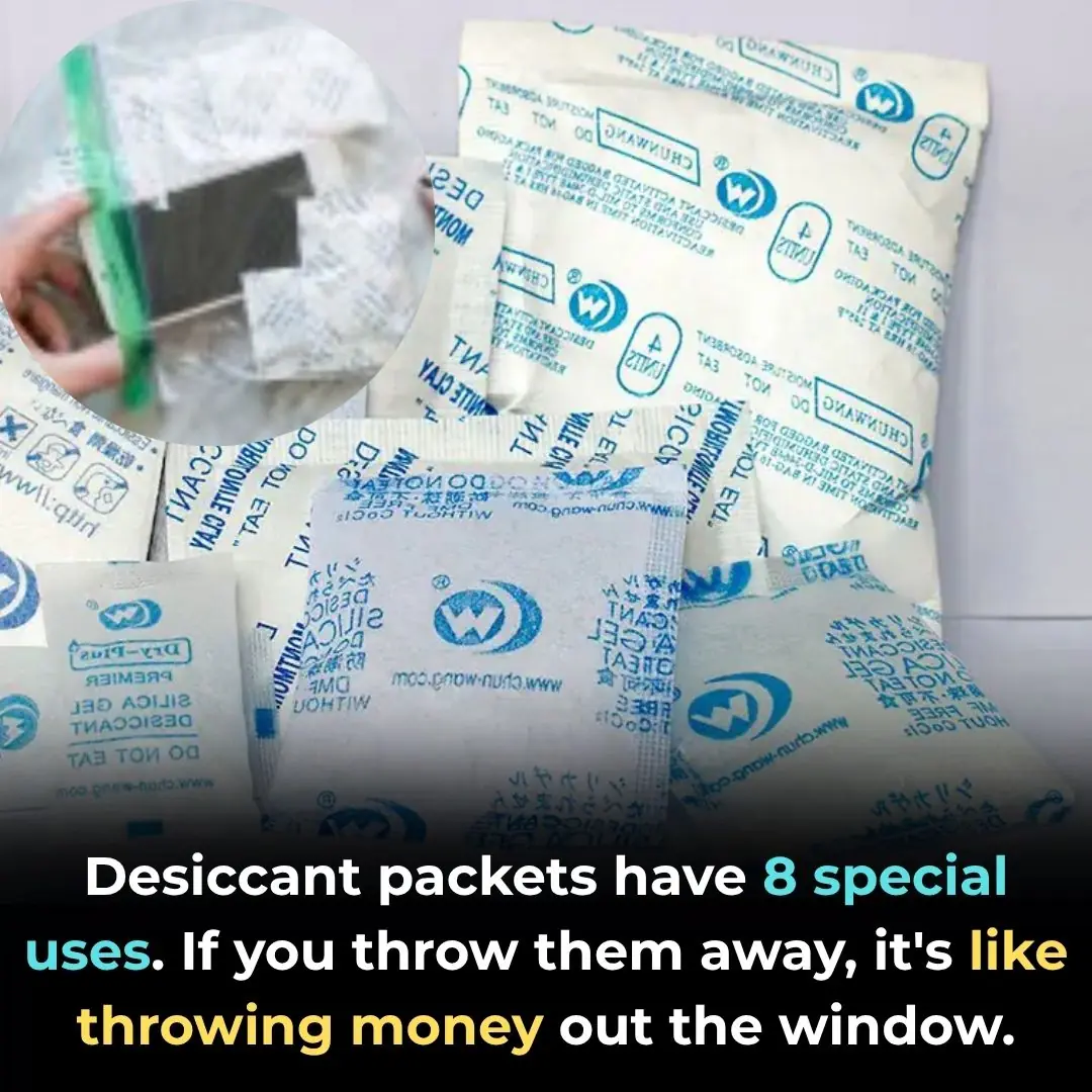 Desiccant packets have 8 special uses. If you throw them away, it's like throwing money out the window.