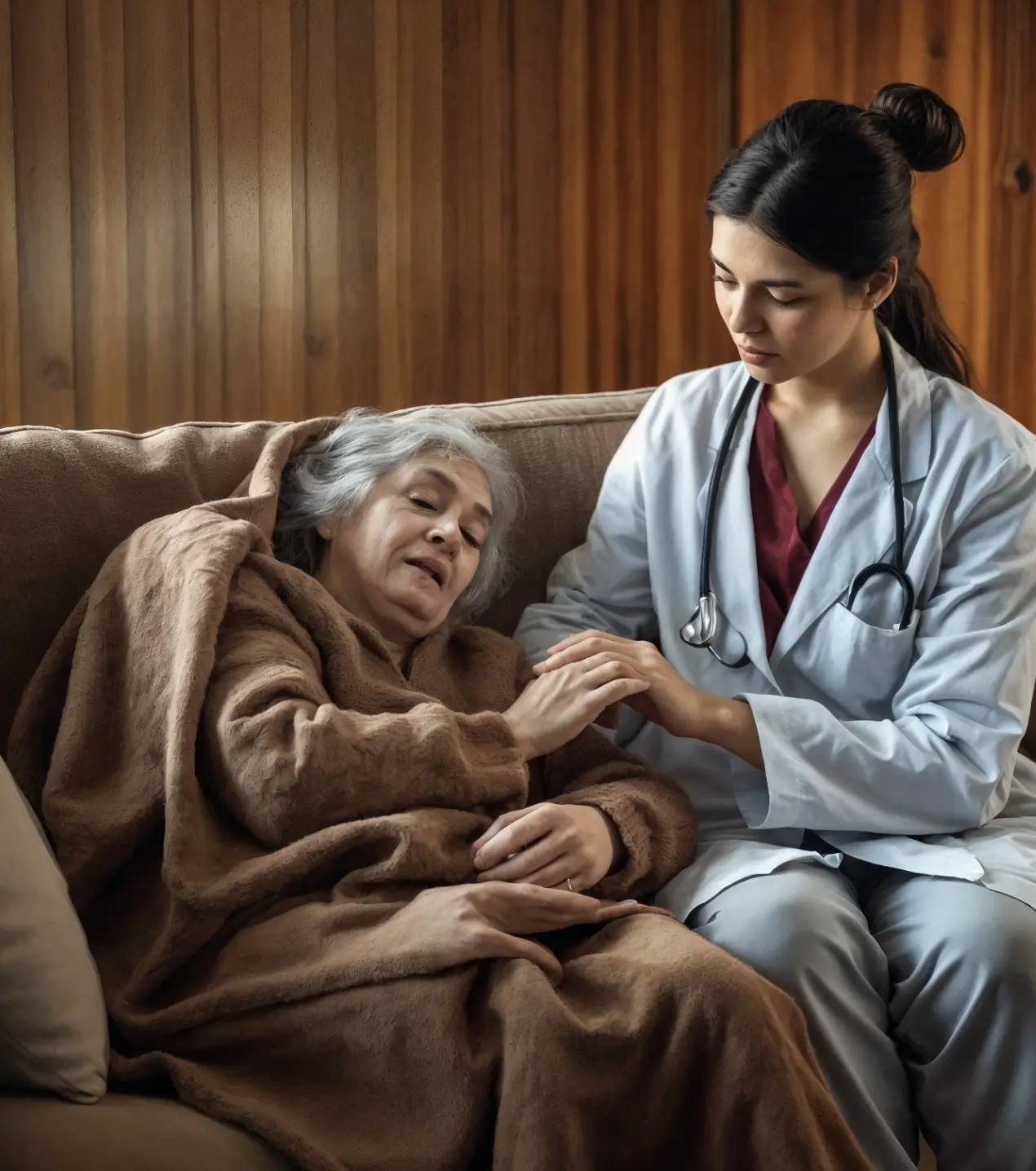 She had already said goodbye to the patient and was almost out the door when she suddenly stopped. What she saw made her heart freeze for a moment.