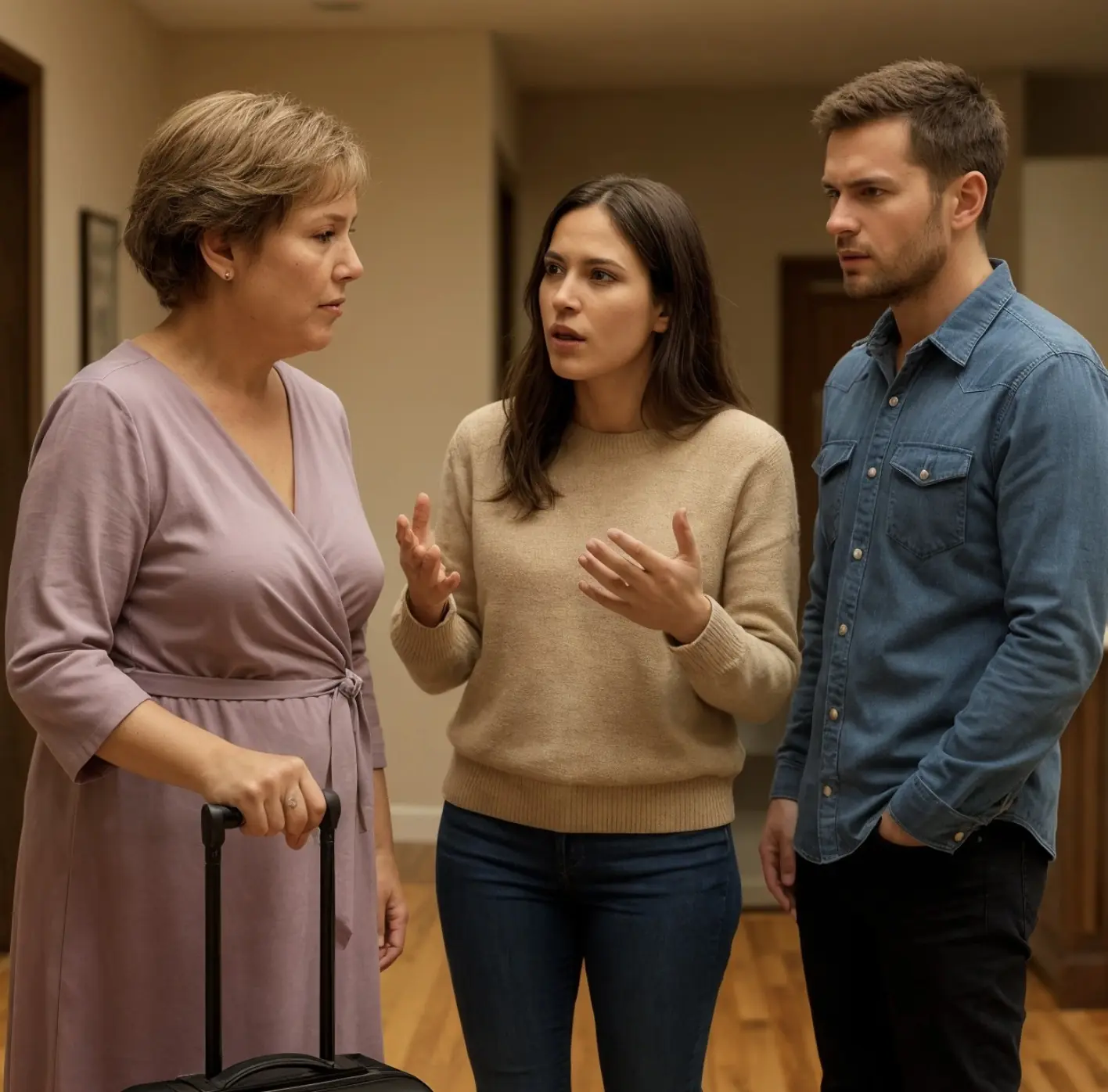 You spent all the money on your son, and now you want to live in my apartment?” I asked my mother-in-law, who showed up at the doorstep with suitcases.