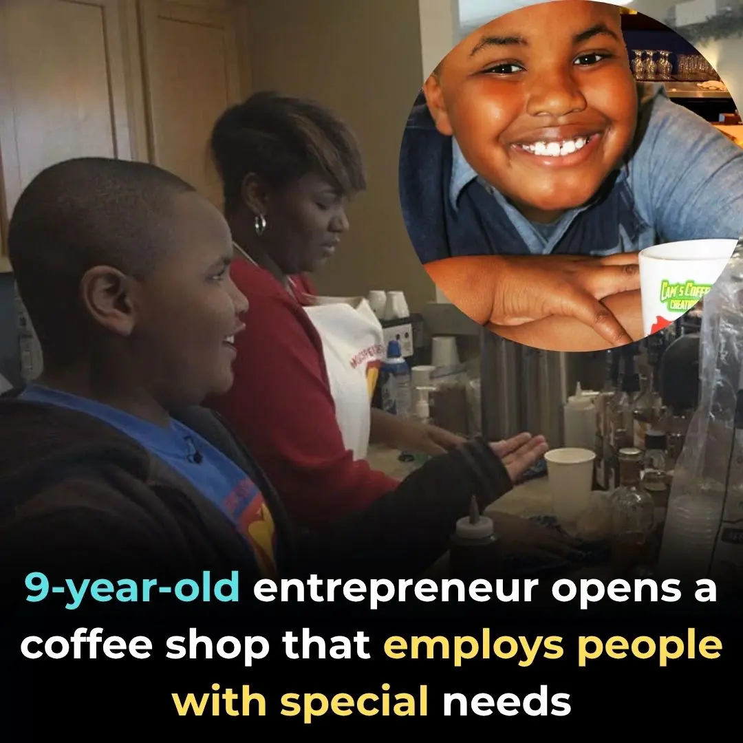 9-Year-Old Entrepreneur Opens A Coffee Shop That Employs People With Special Needs