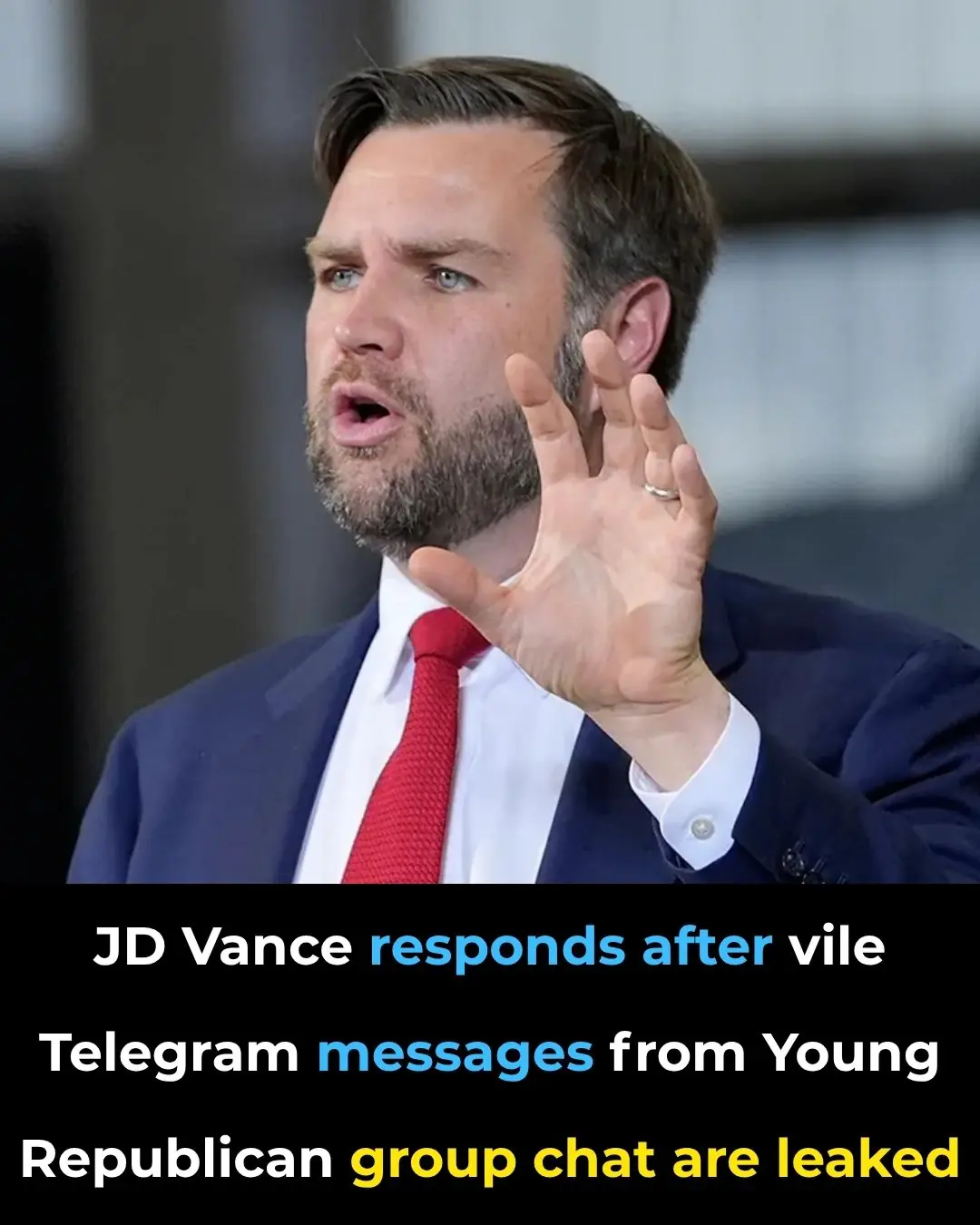 JD Vance responds after vile Telegram messages from Young Republican group chat are leaked