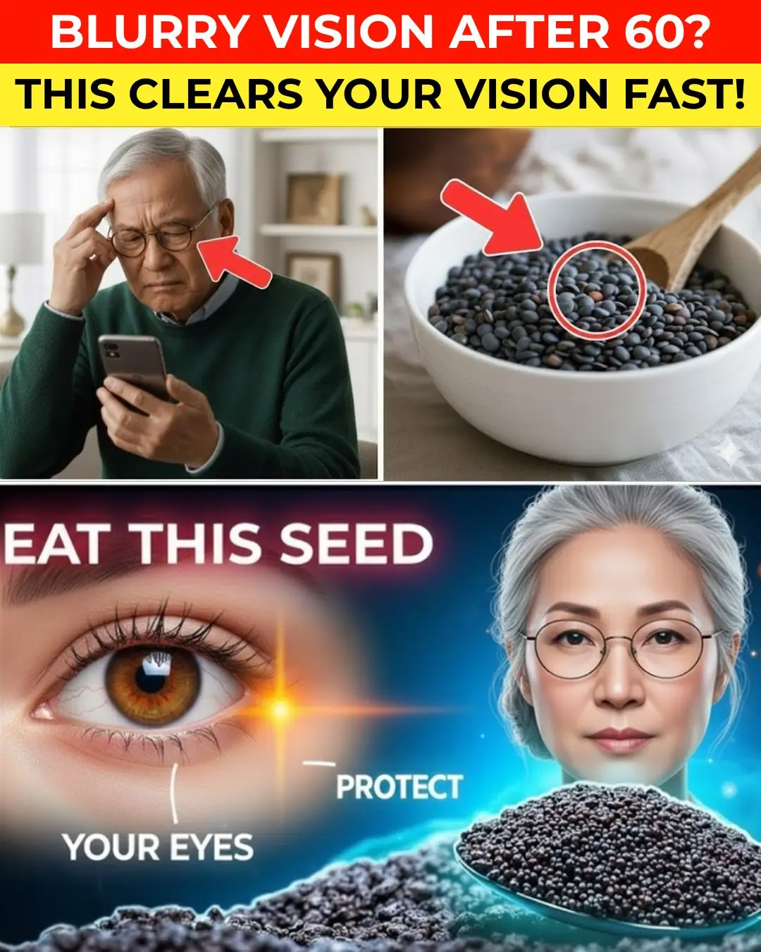 Eat This Seed and Watch Your Vision Improve — Especially After 60!