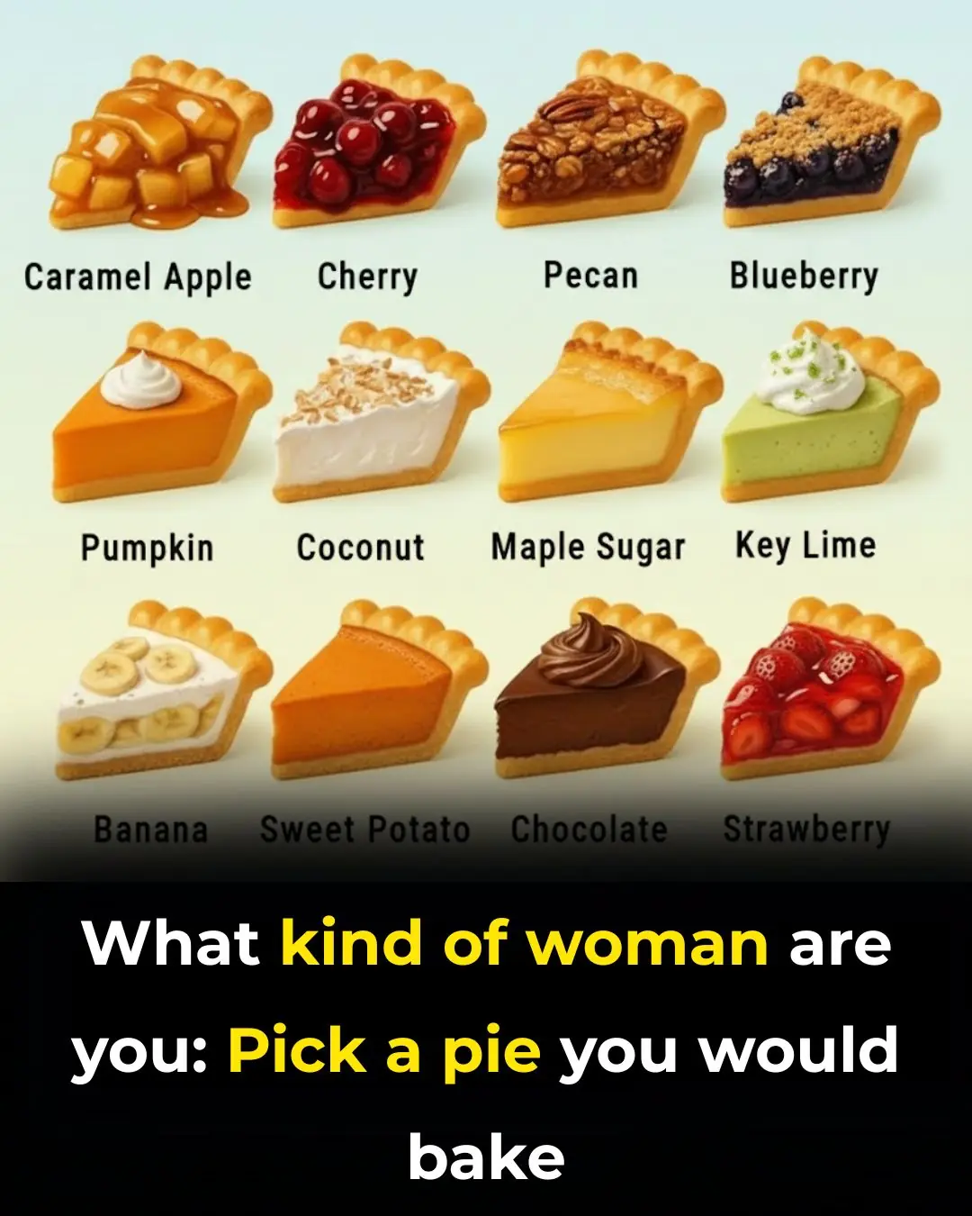 What Your Favorite Pie Says About You