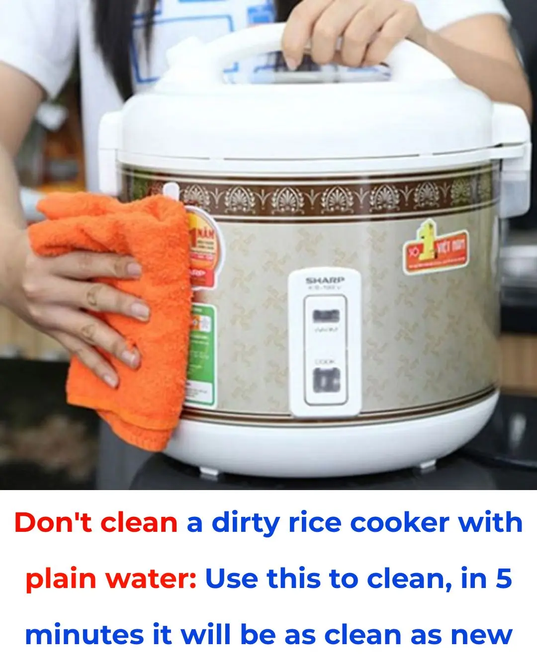 Don’t Clean Your Rice Cooker with Plain Water: Use This Method to Make It Sparkling Clean in Just 5 Minutes
