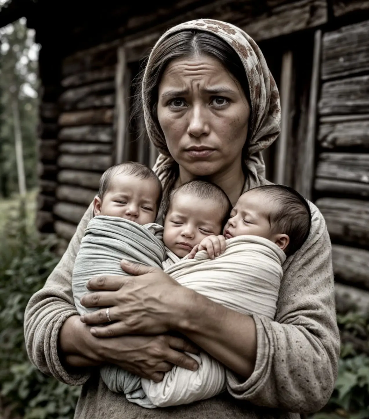 Give one away to an orphanage. We can’t handle three,” he said indifferently, barely glancing at the children.