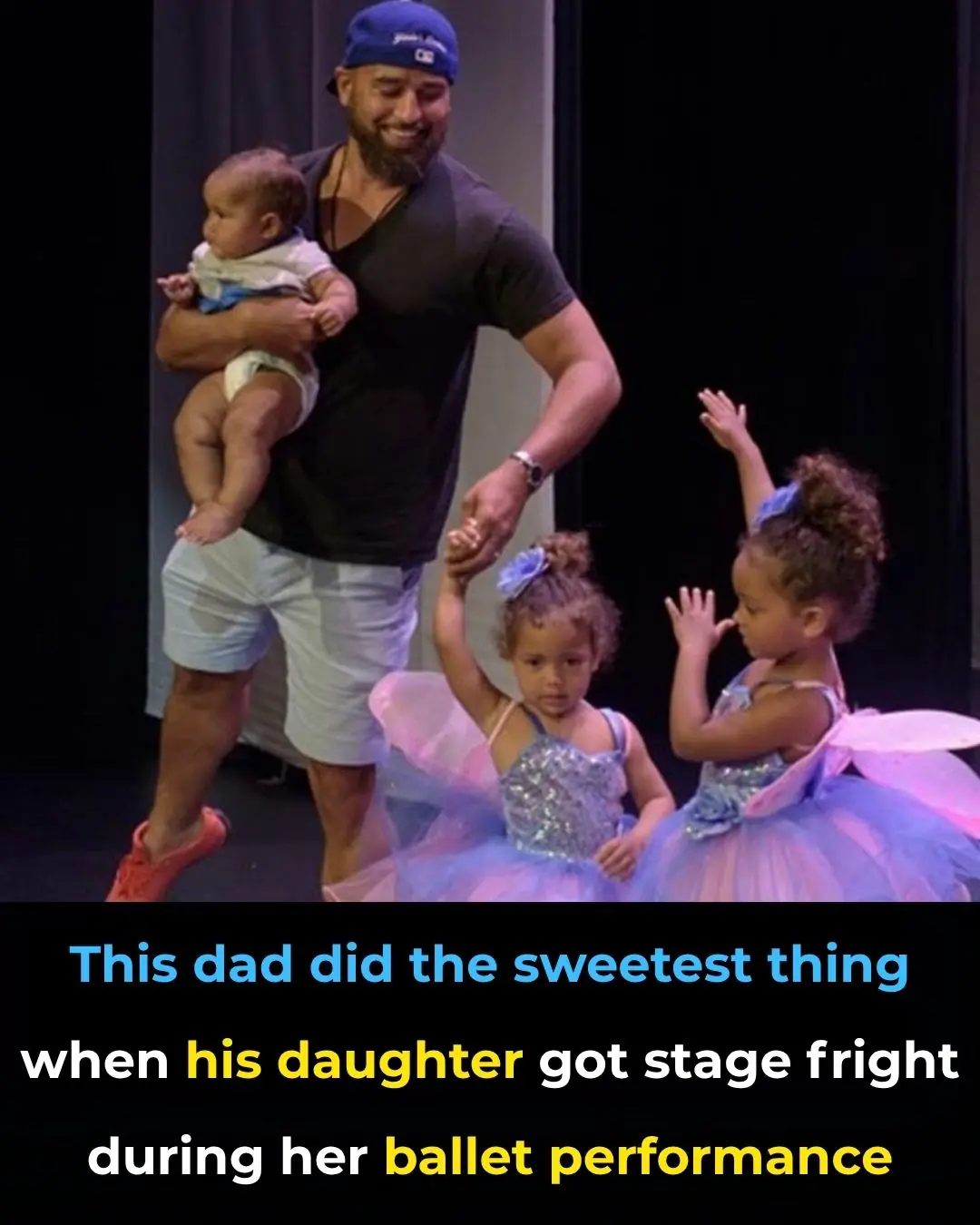 This Dad Did The Sweetest Thing When His Daughter Got Stage Fright During Her Ballet Performance