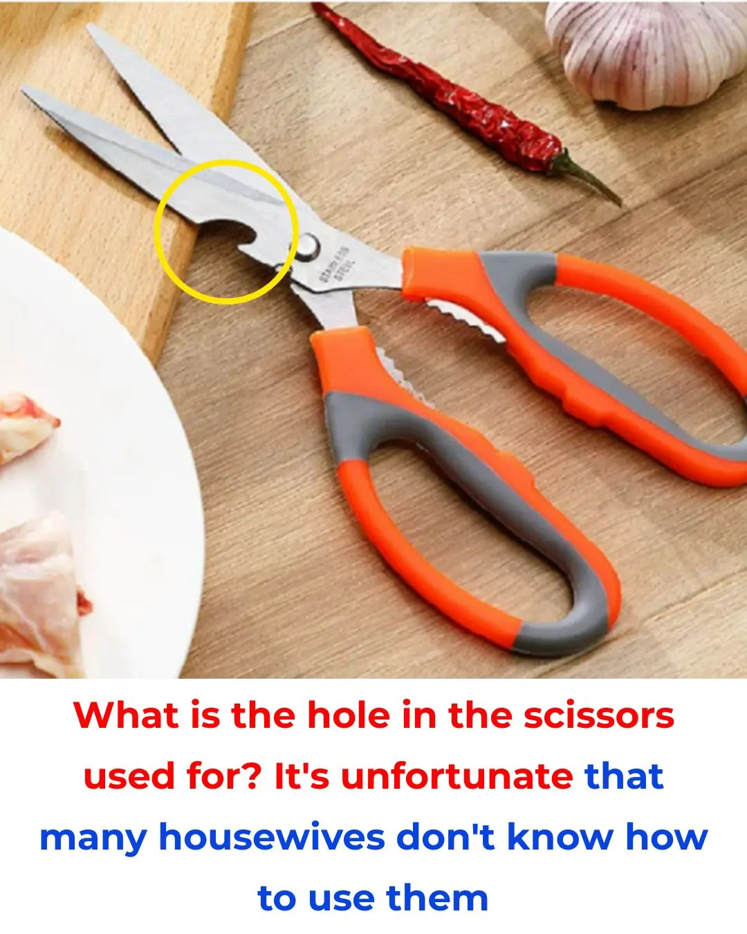 What Is the Hole on Scissors For? Many Home Cooks Don’t Know This and It’s a Shame!