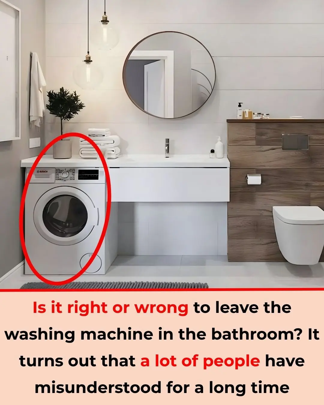 Is It Right or Wrong to Place a Washing Machine in the Bathroom? Turns Out, Many People Have Been Mistaken All Along