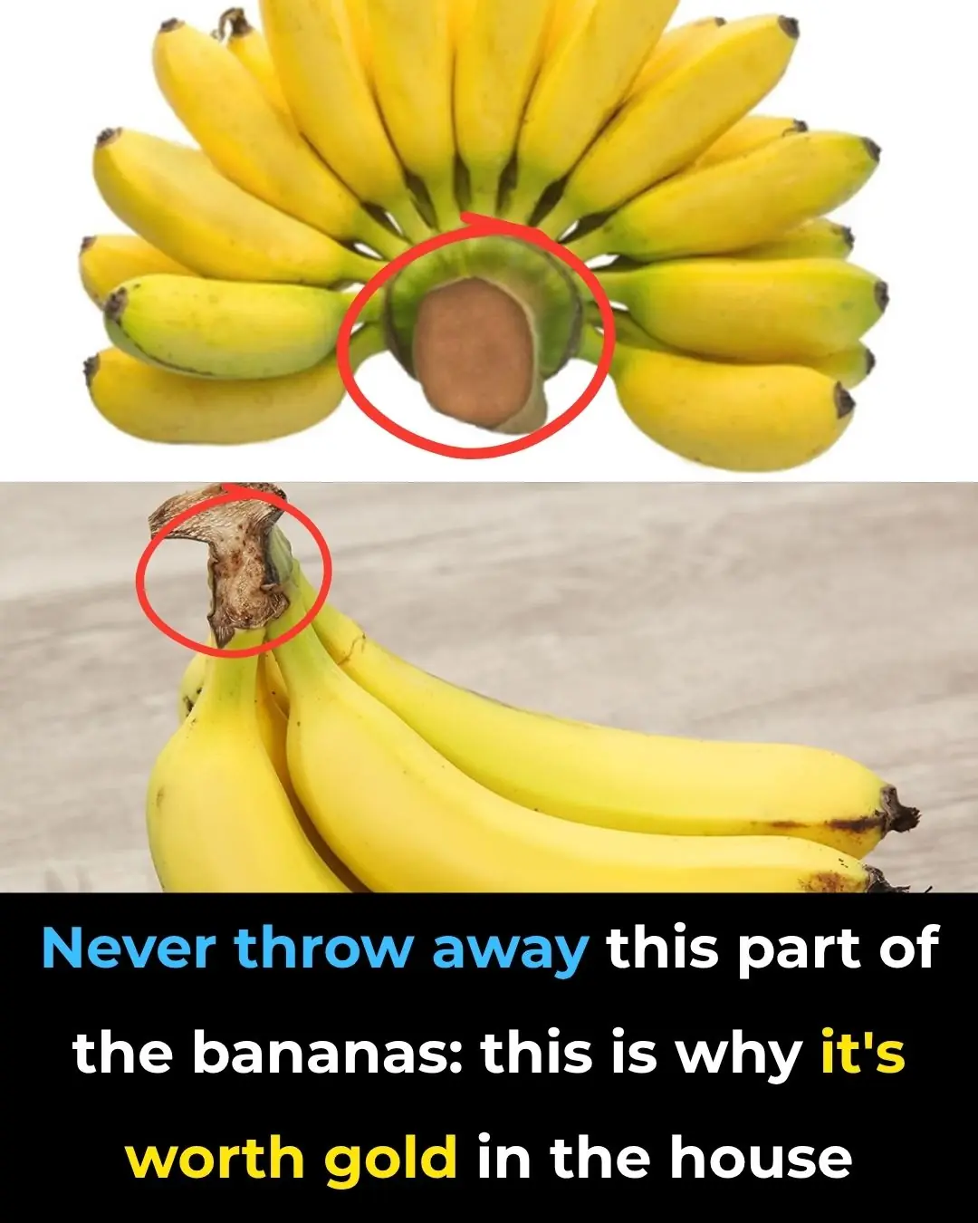 Never throw away this part of the bananas: that's why it's worth its weight in gold in the house