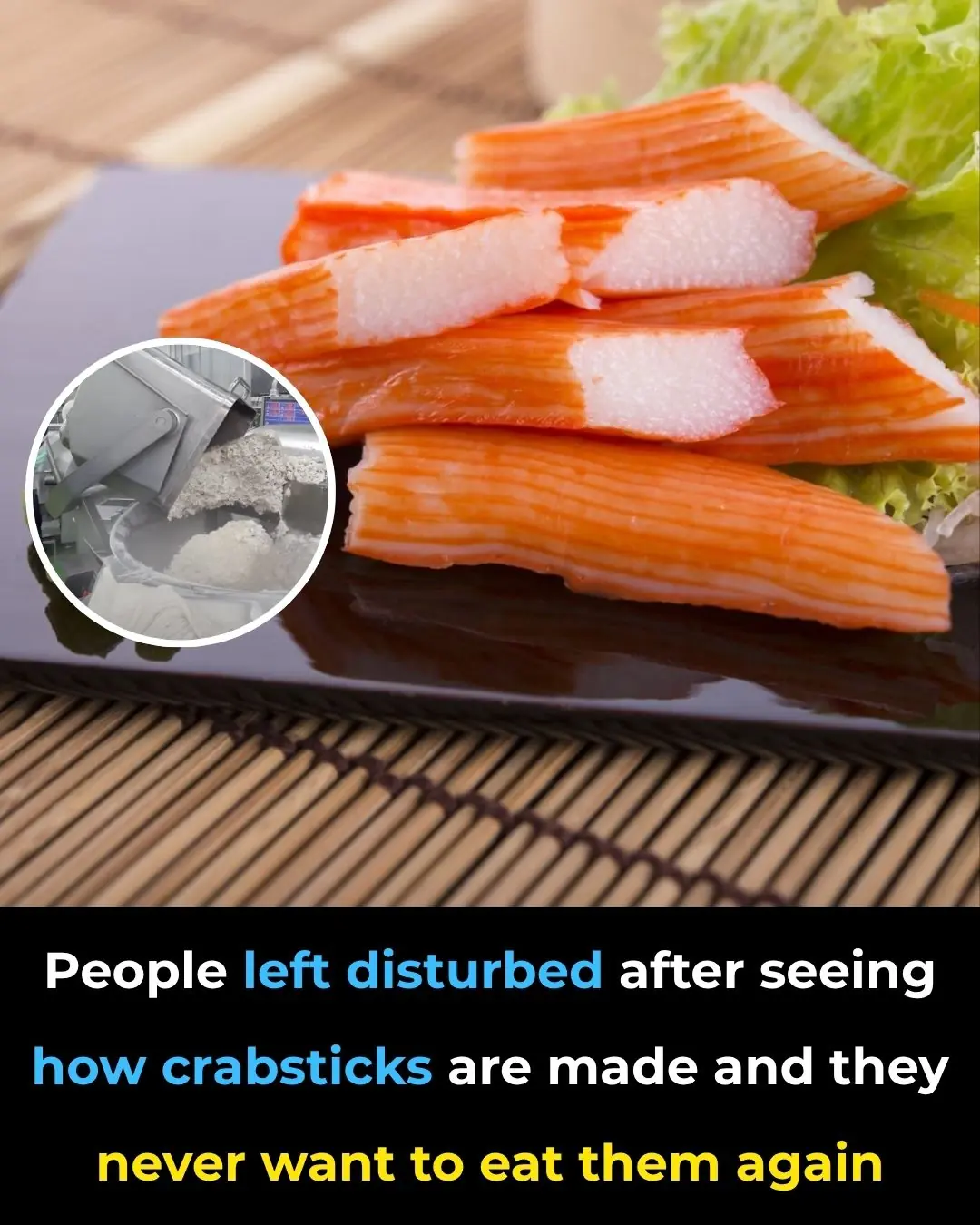 People Left Disgusted: Shocking Truth About How Crabsticks Are Made