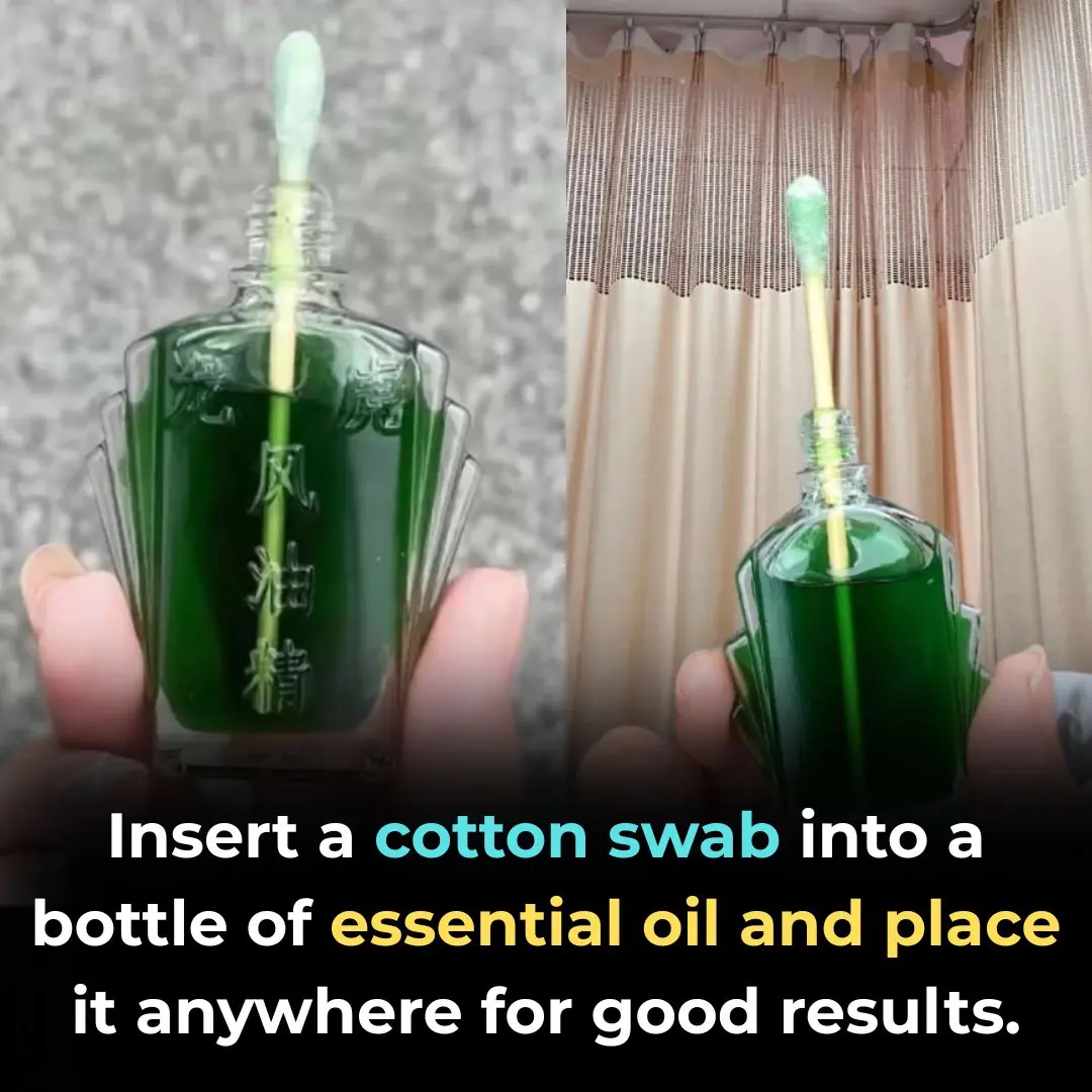Insert a cotton swab into a bottle of essential oil and place it anywhere for good results.