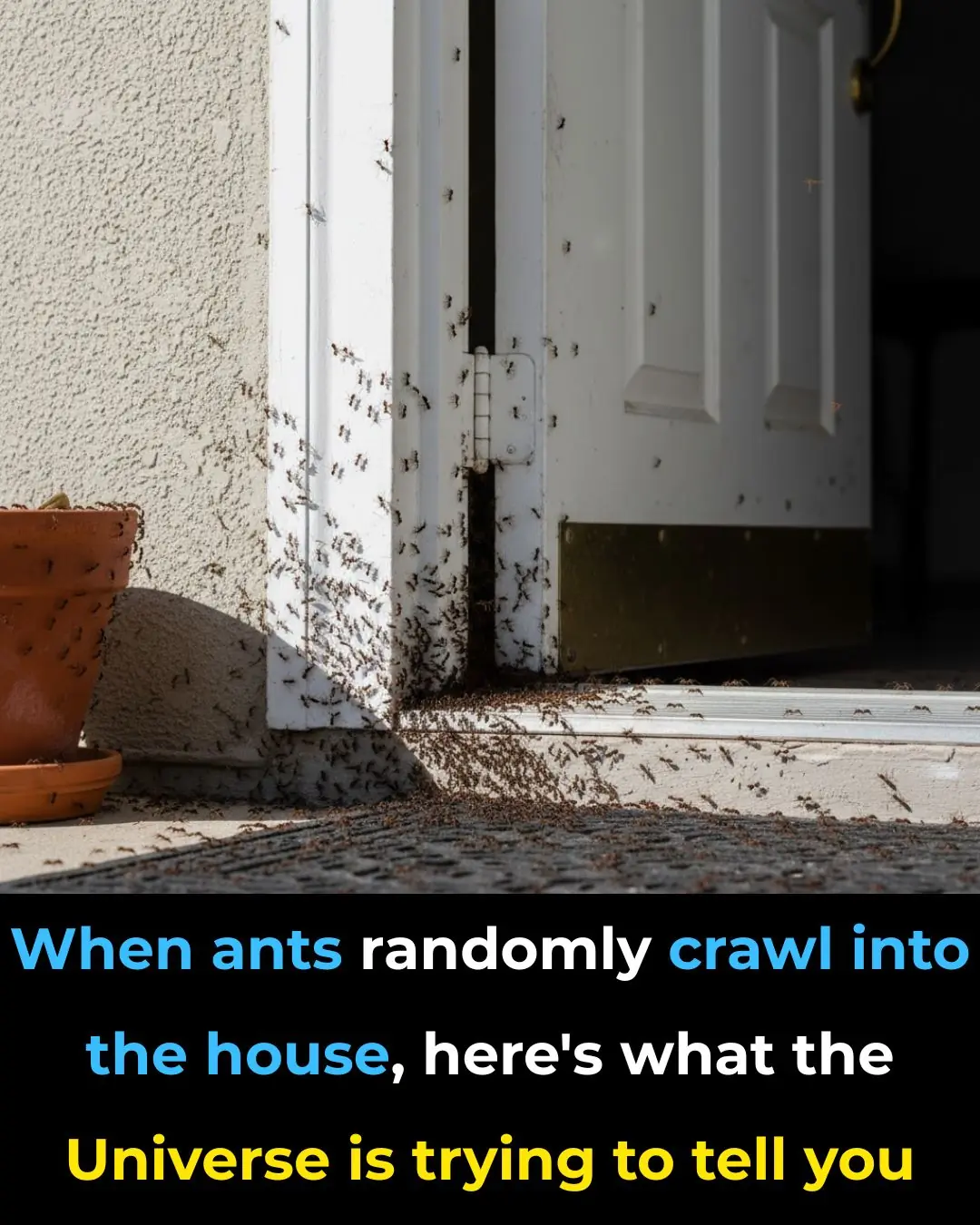 When ants randomly crawl into the house, here's what the Universe is trying to tell you