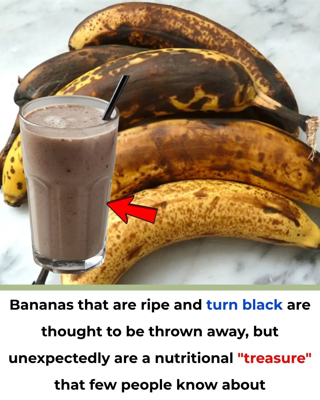 Bananas that are ripe and turn black are thought to be thrown away, but unexpectedly are a nutritional "treasure" that few people know about
