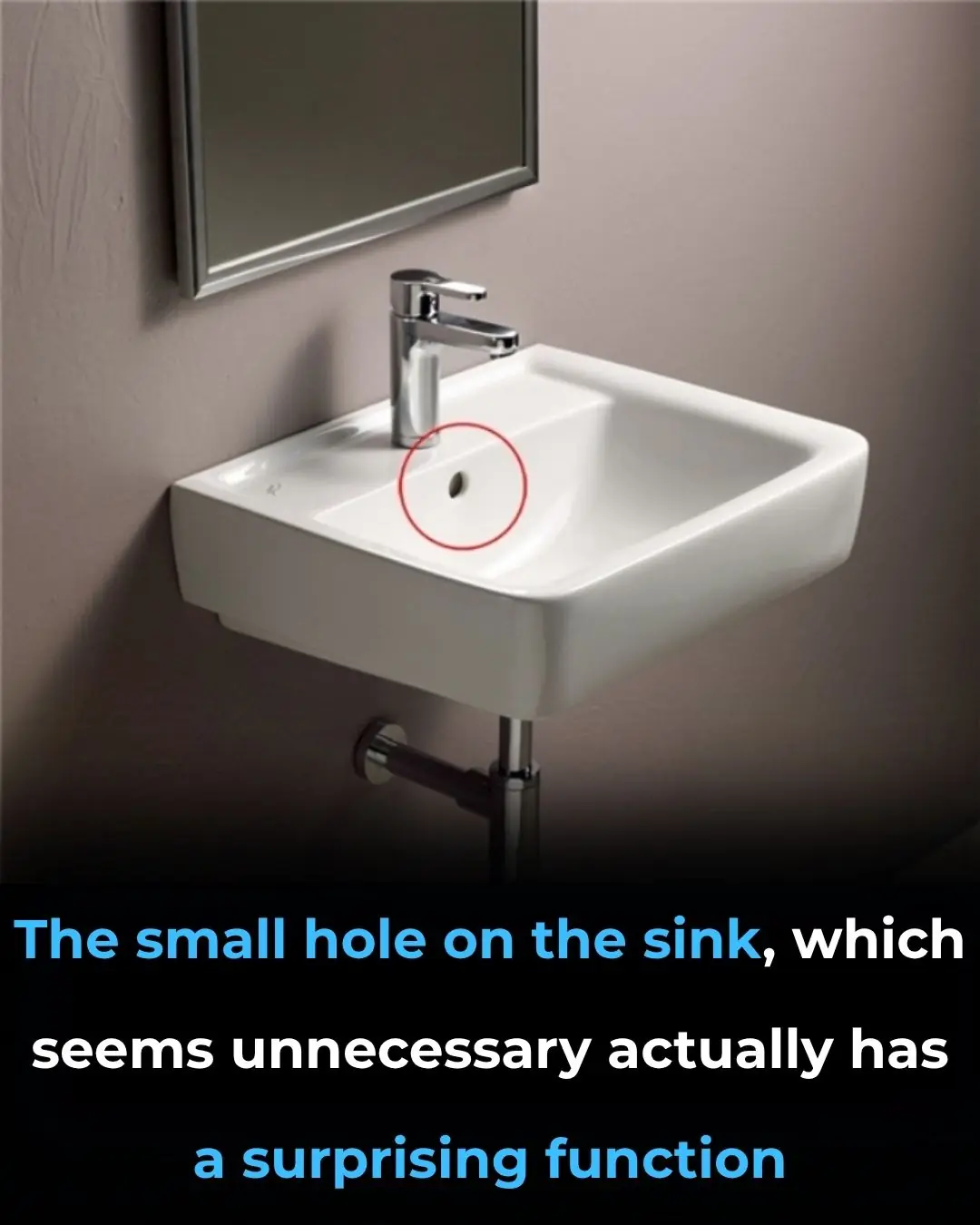 The Purpose of the Overflow Hole in Your Sink You Never Knew