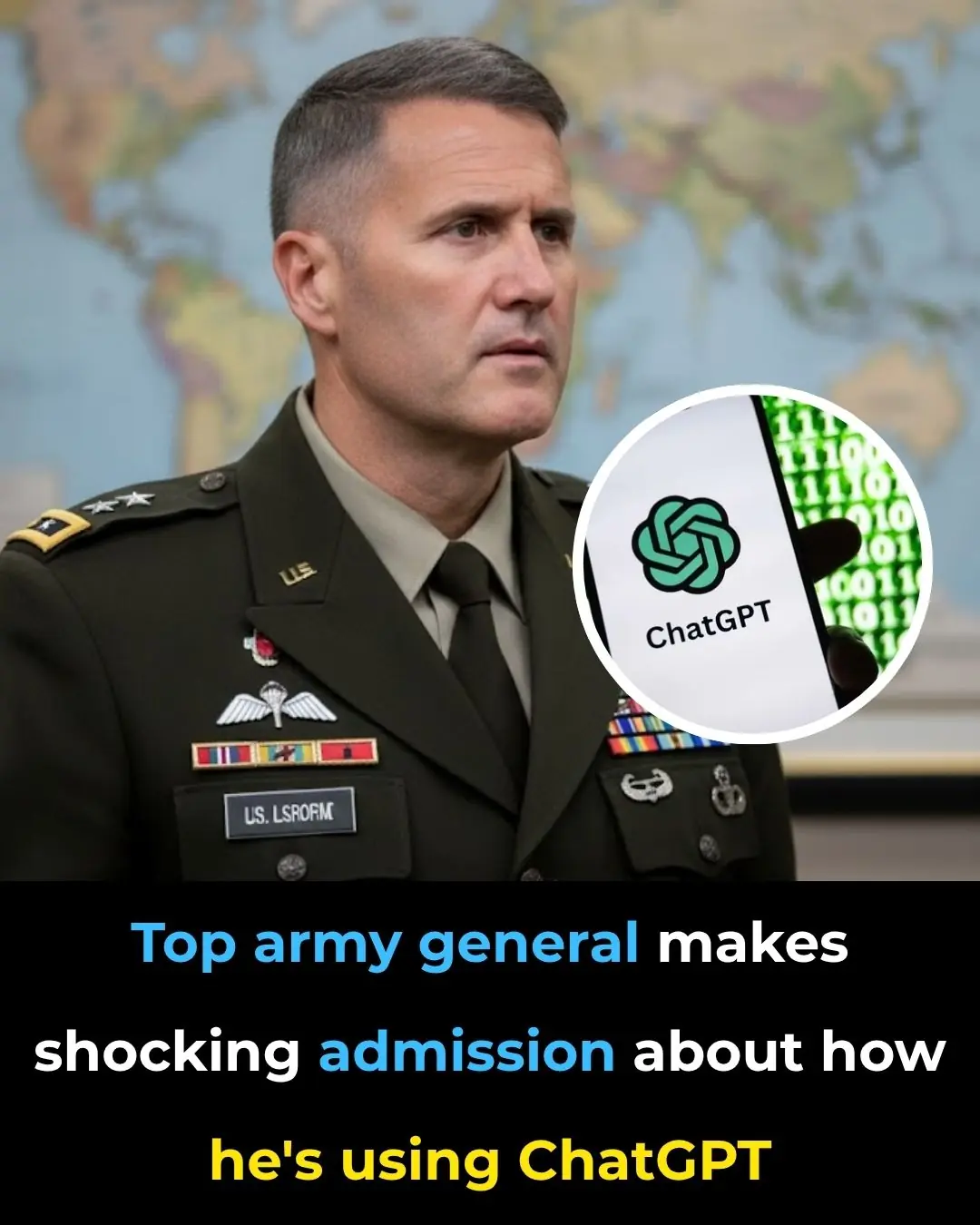 Top army general makes shocking admission about how he's using ChatGPT