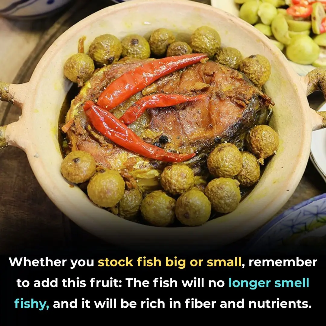 Whether you stock fish big or small, remember to add this fruit: The fish will no longer smell fishy, and it will be rich in fiber and nutrients.