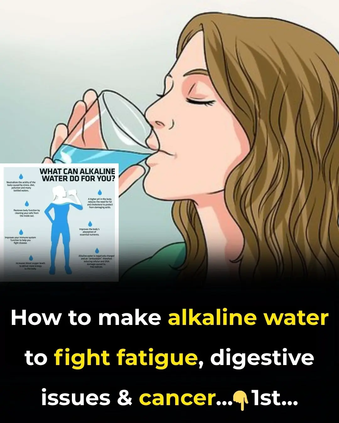 How To Make Alkaline Water To Fight Fatigue, Digestive Issues And Cancer