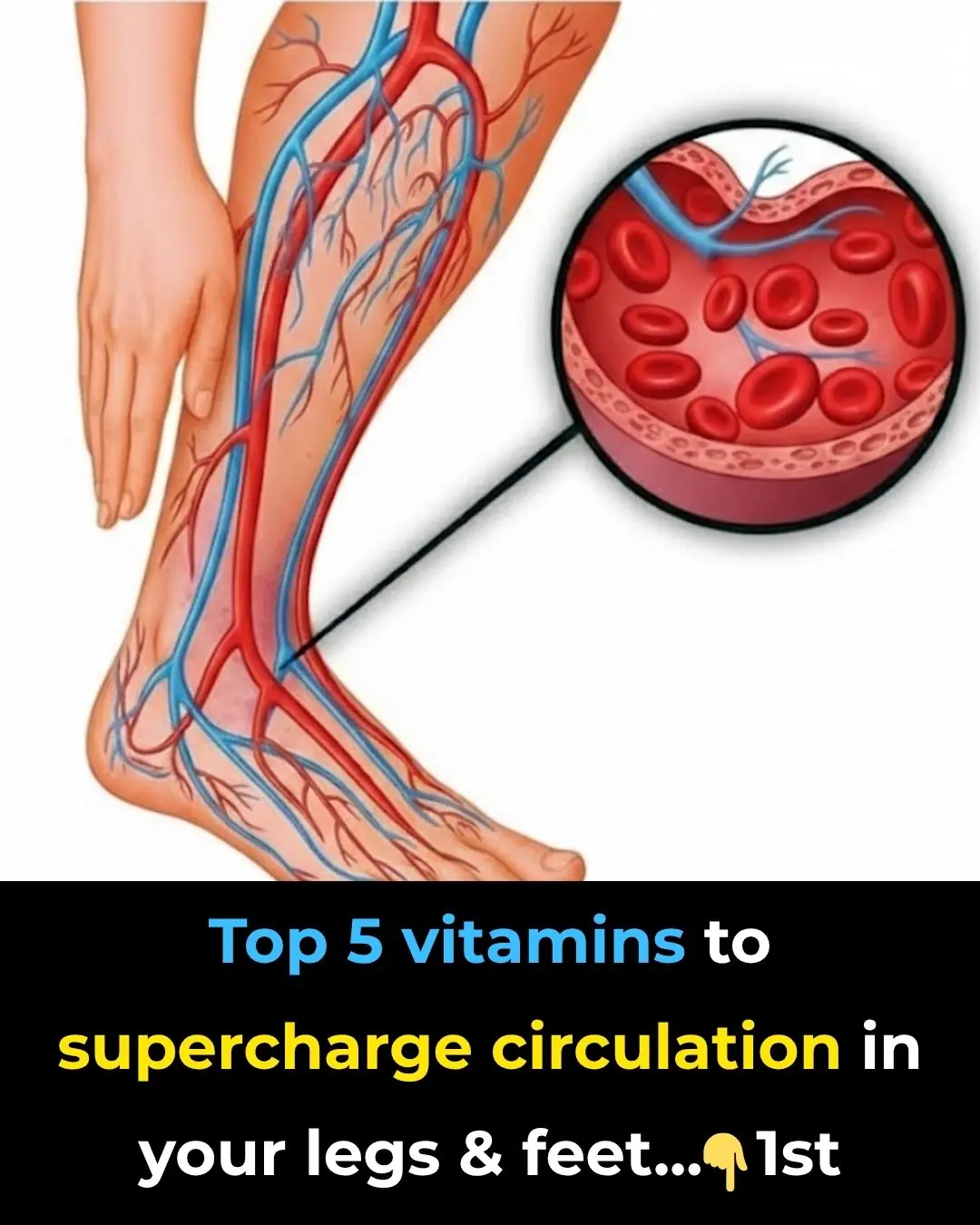 Top 5 vitamins to supercharge circulation in your legs & feet