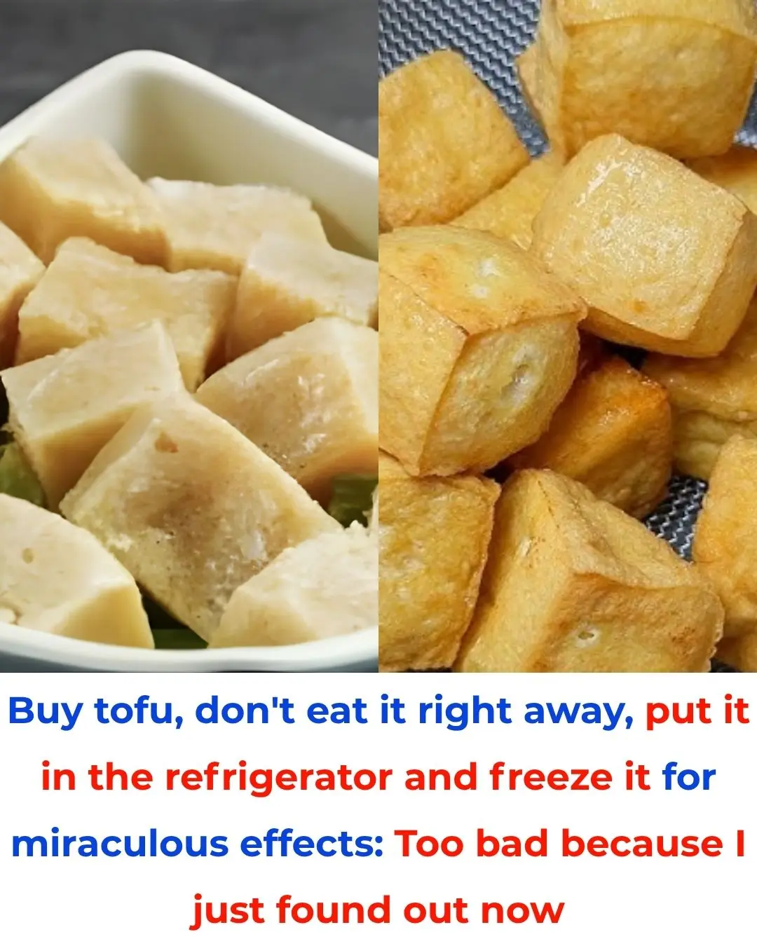 Don’t Eat Tofu Right Away After Buying — Freeze It for a Magical Effect: Wish I Knew This Sooner!