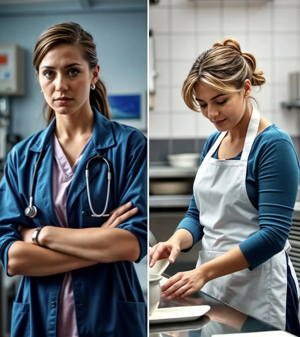 The doctor became a dishwasher after the divorce, but one decision in a tavern changed her fate forever