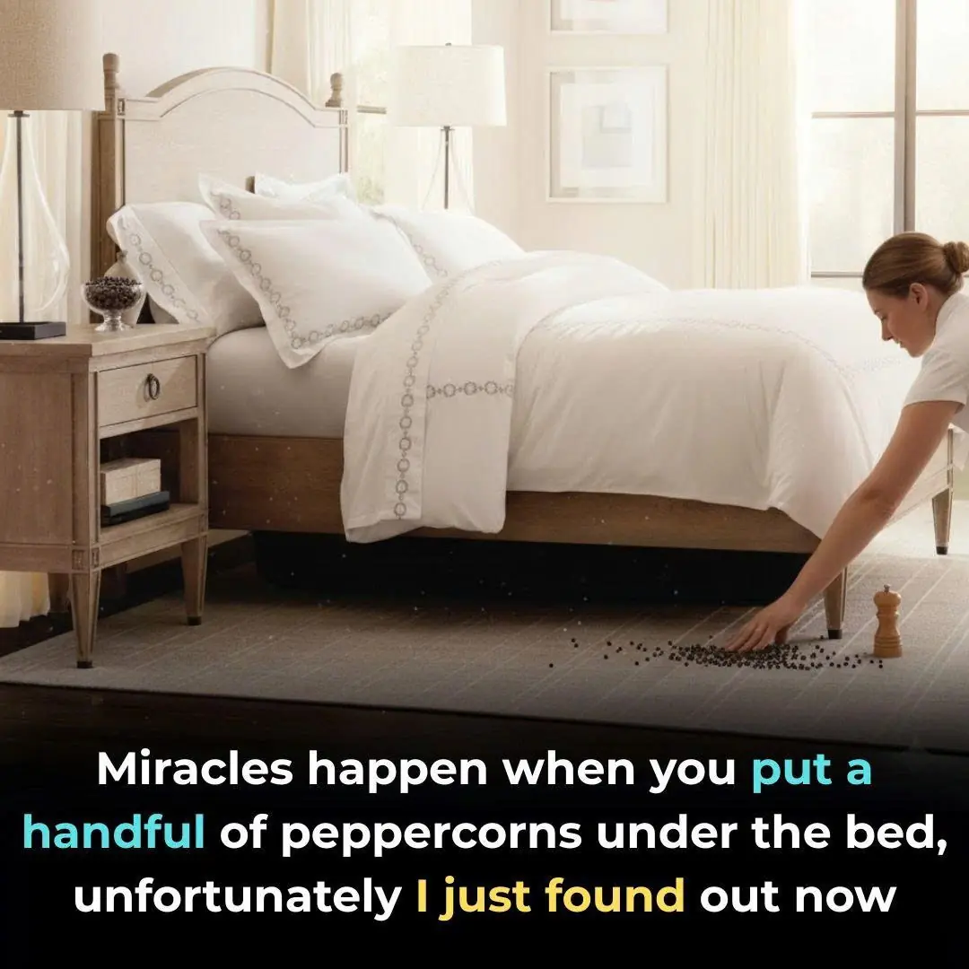 Miracles happen when you put a handful of peppercorns under the bed, unfortunately I just found out now
