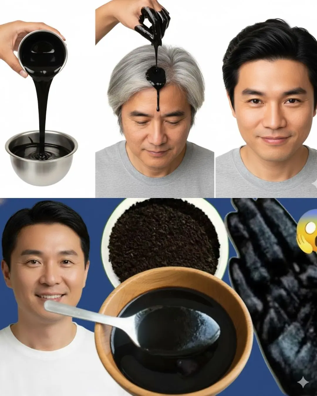 DIY Natural Hair Dye: Turn Gray Hair Black Naturally at Home