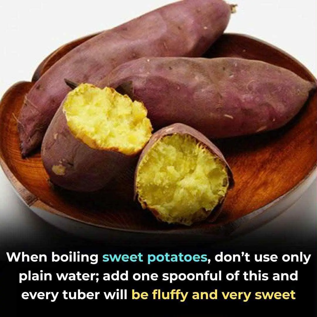 The Secret to Perfectly Sweet and Fluffy Boiled Sweet Potatoes: Add Just One Spoon of This!