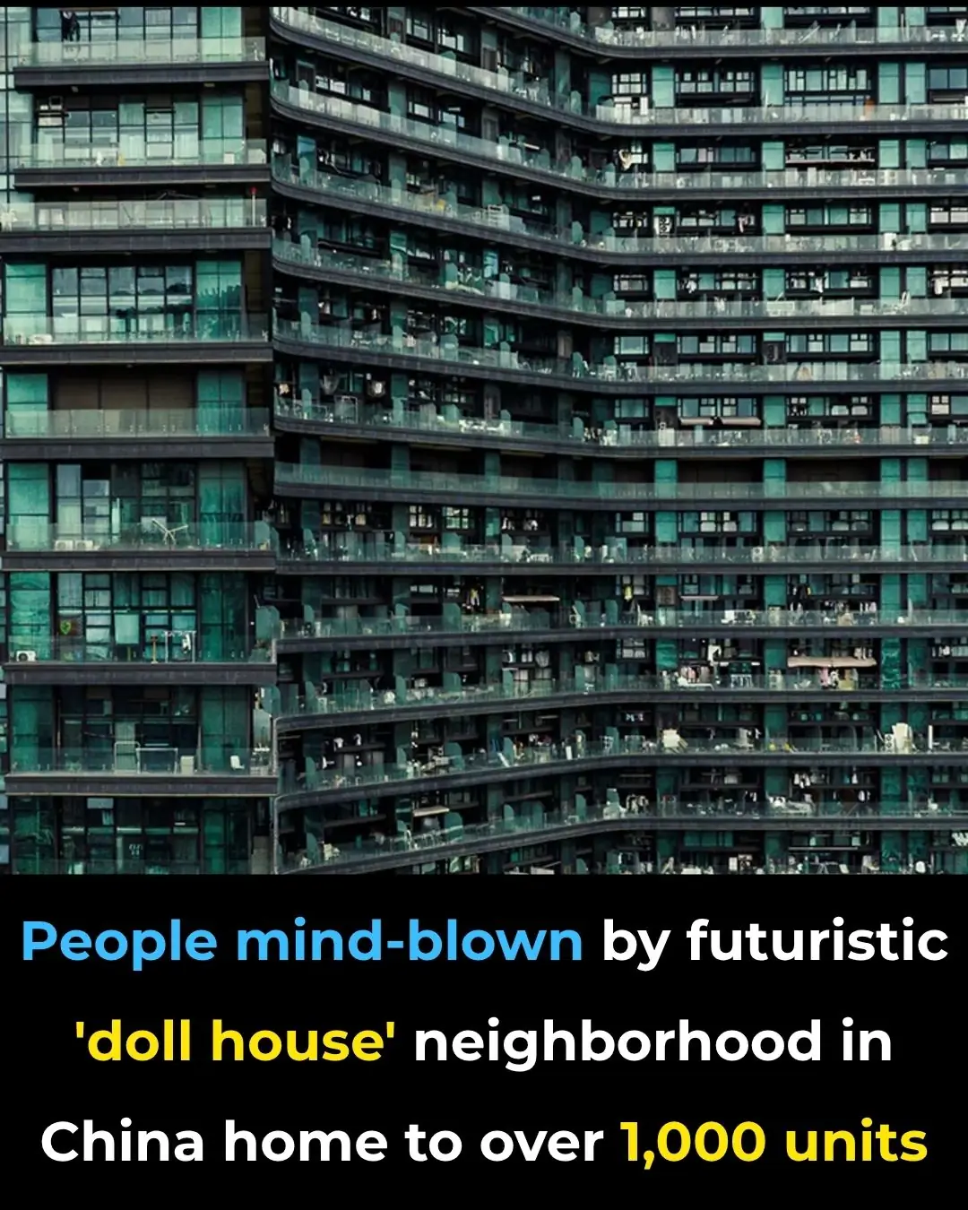 People mind-blown by futuristic 'doll house' neighborhood in China home to over 1,000 units