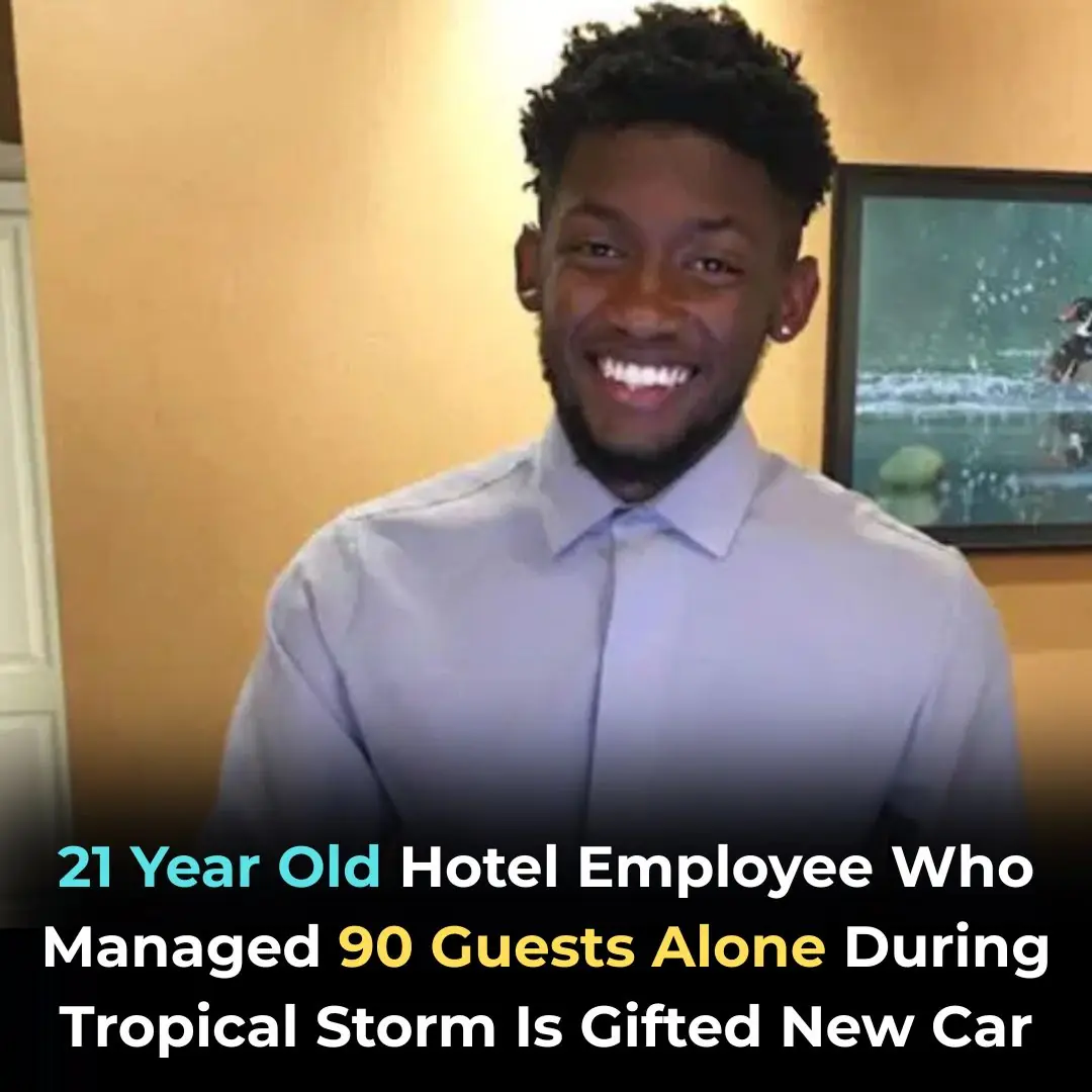 21 Year Old Hotel Employee Who Managed 90 Guests Alone During Tropical Storm Is Gifted New Car