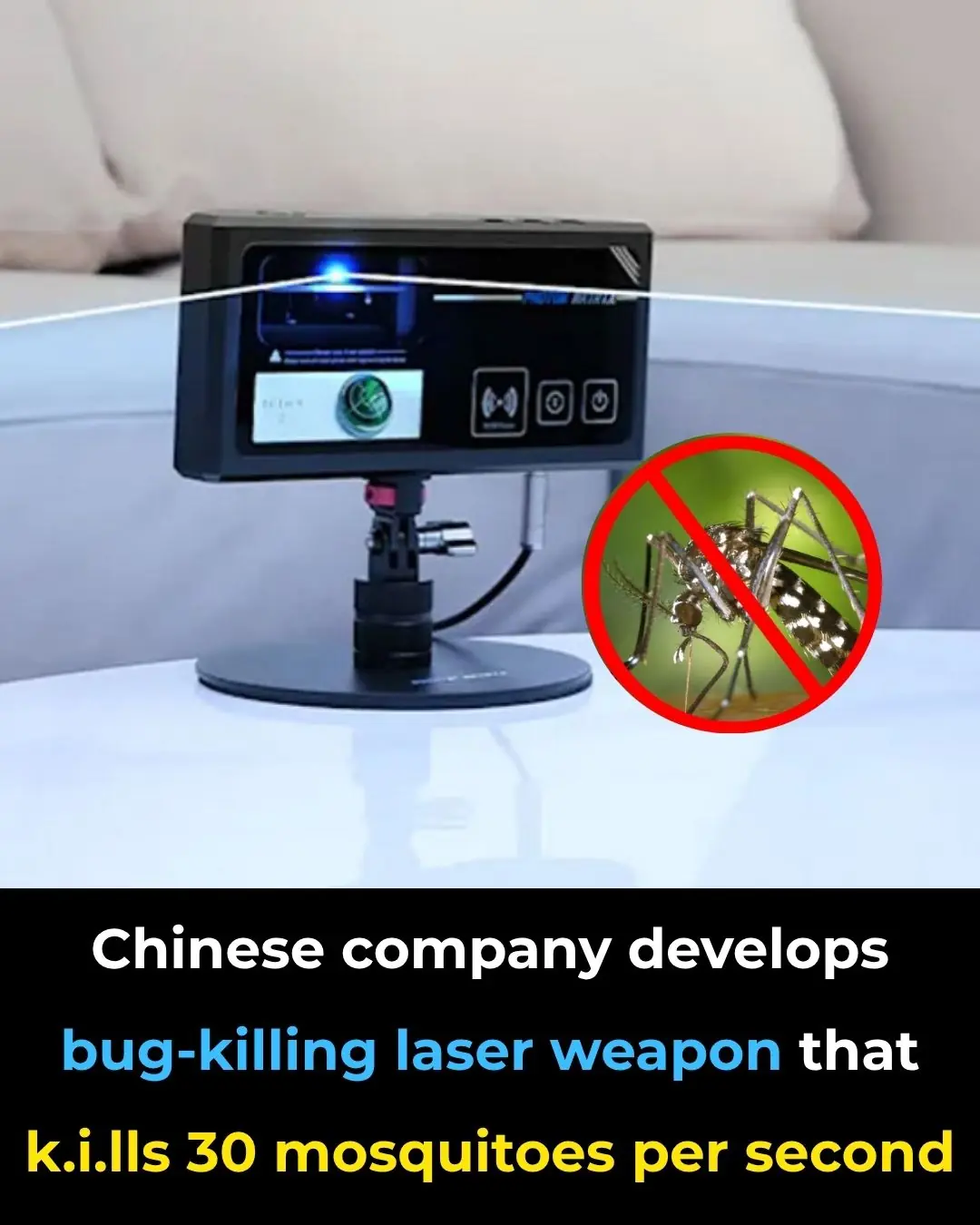 AI Laser Zaps 30 Mosquitoes Per Second from 6 Meters Away