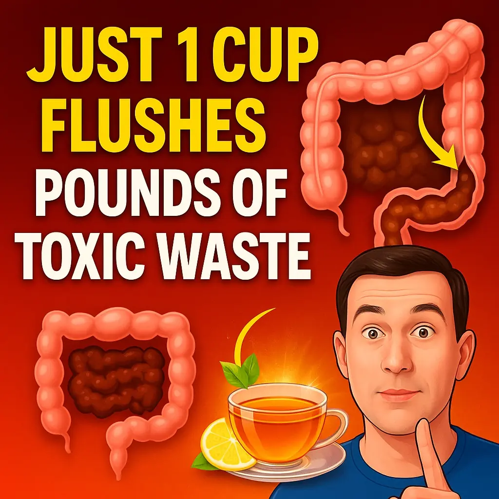 JUST 1 CUP FLUSHES POUNDS OF TOXIC WASTE