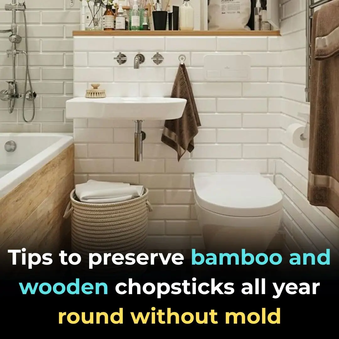 Tips to preserve bamboo and wooden chopsticks all year round without mold