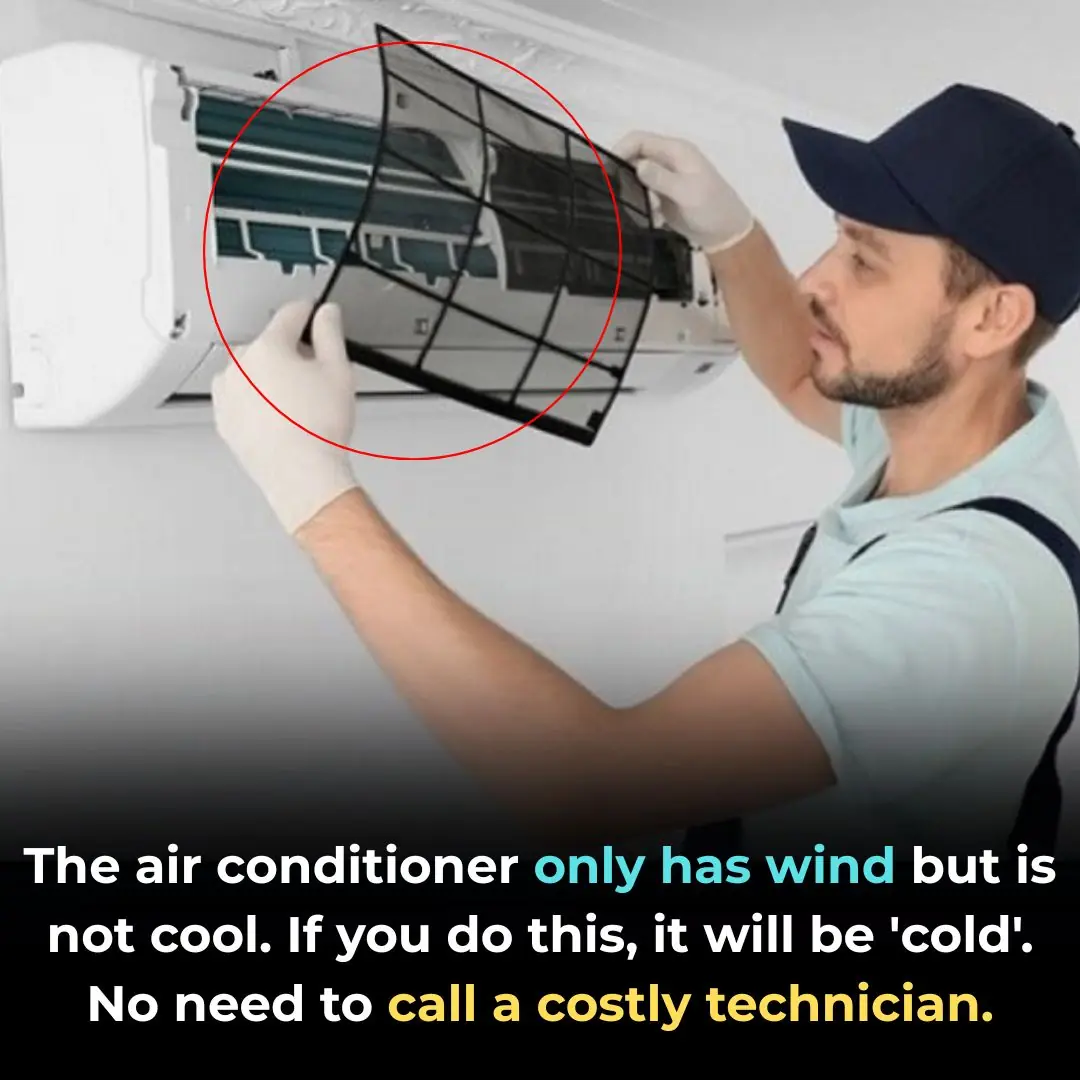 The air conditioner only has wind but is not cool. If you do this, it will be 'cold'. No need to call a costly technician.