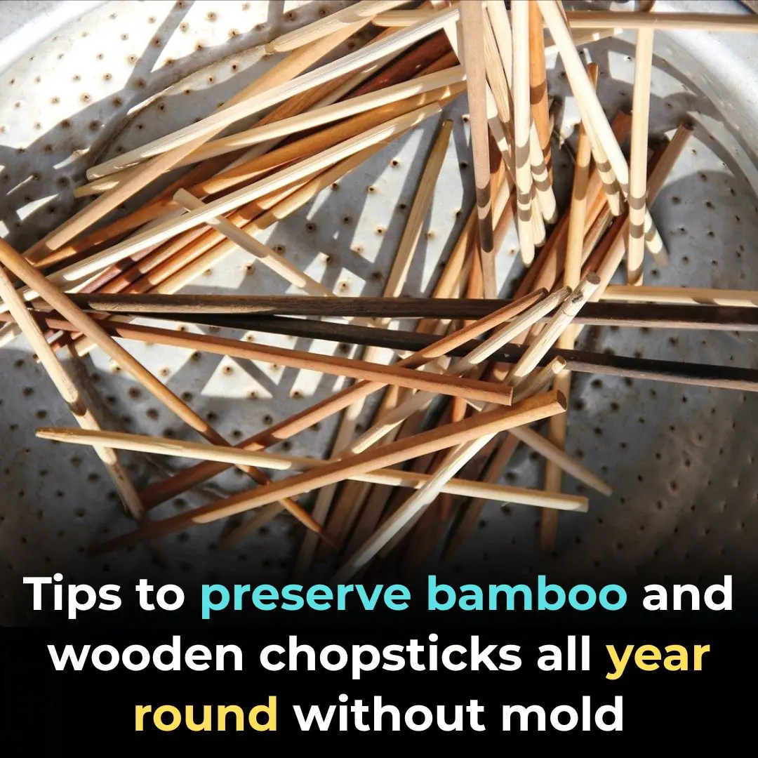 Tips to preserve bamboo and wooden chopsticks all year round without mold