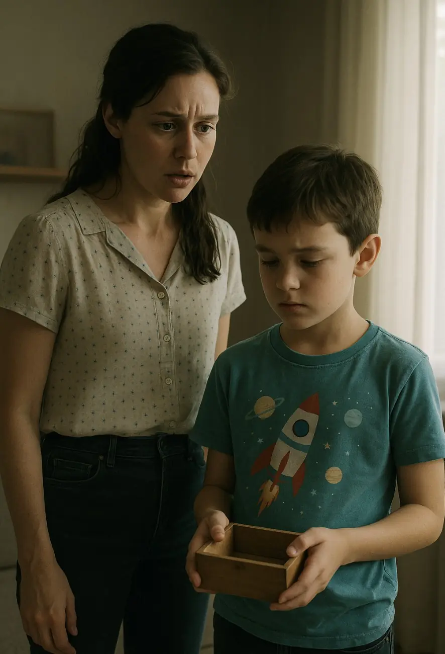 — Mom, Grandma stole all the money I was saving for a computer,” said my son