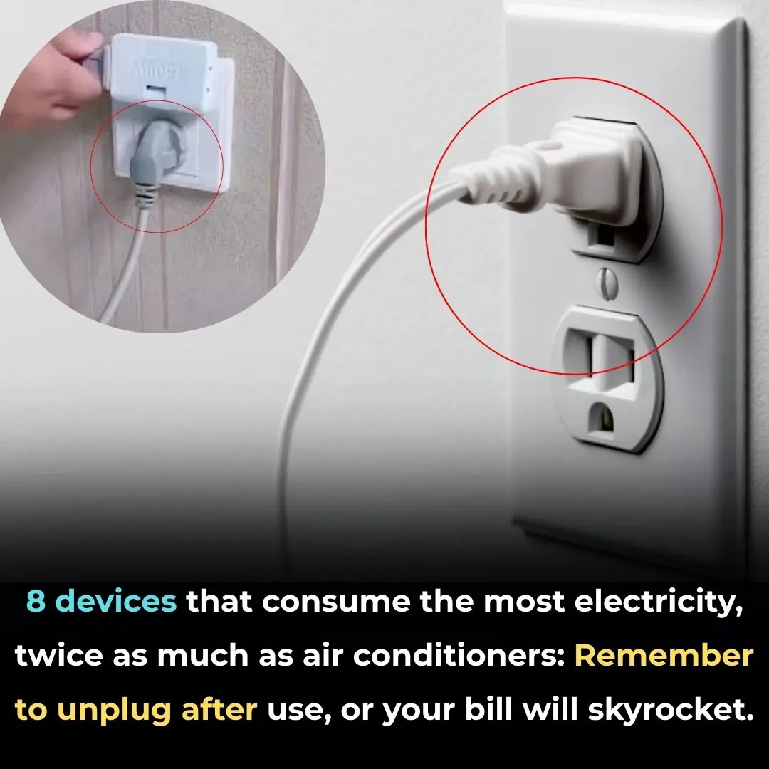 8 devices that consume the most electricity, twice as much as air conditioners: Remember to unplug after use, or your bill will skyrocket.