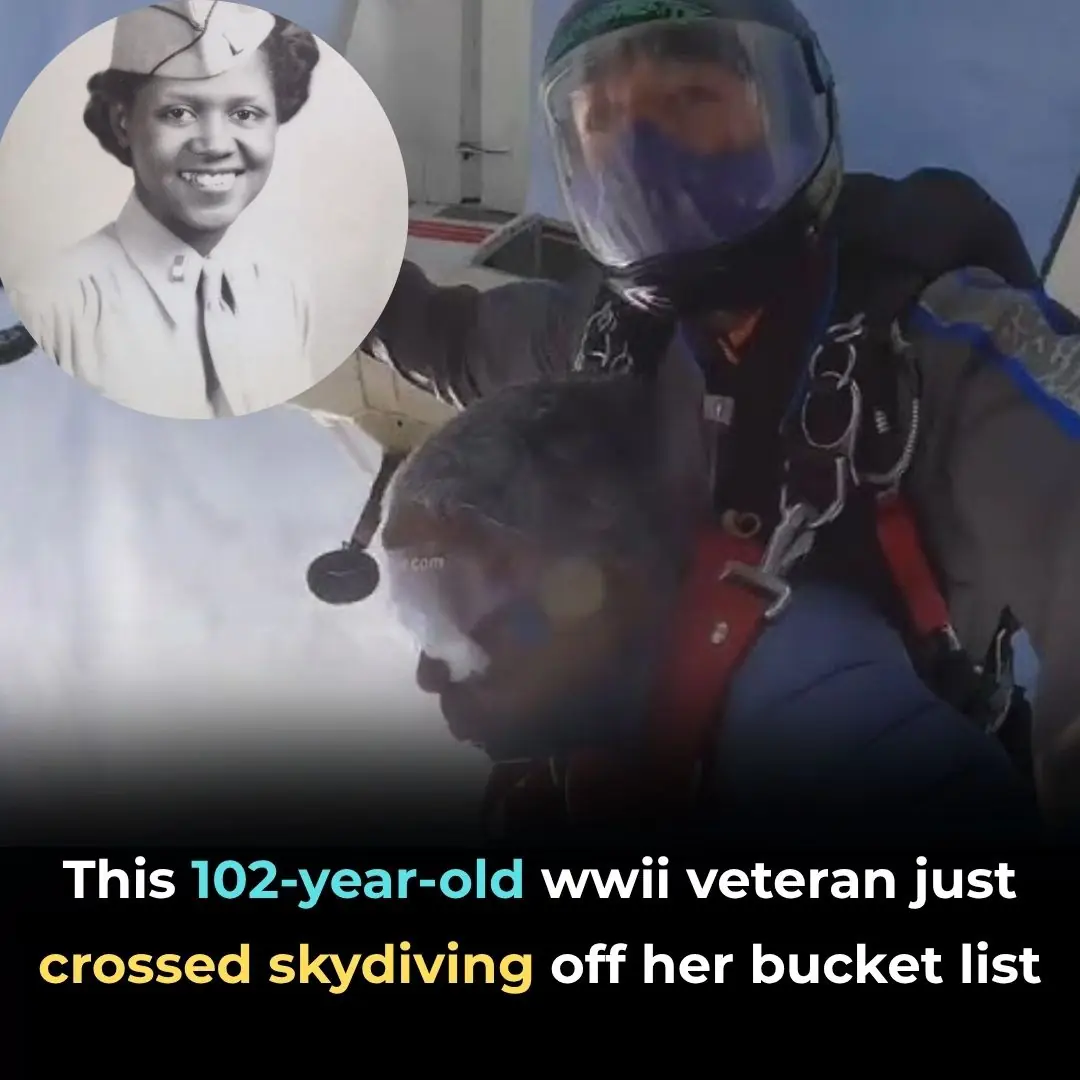 This 102-Year-Old WWII Veteran Just Crossed Skydiving Off Her Bucket List