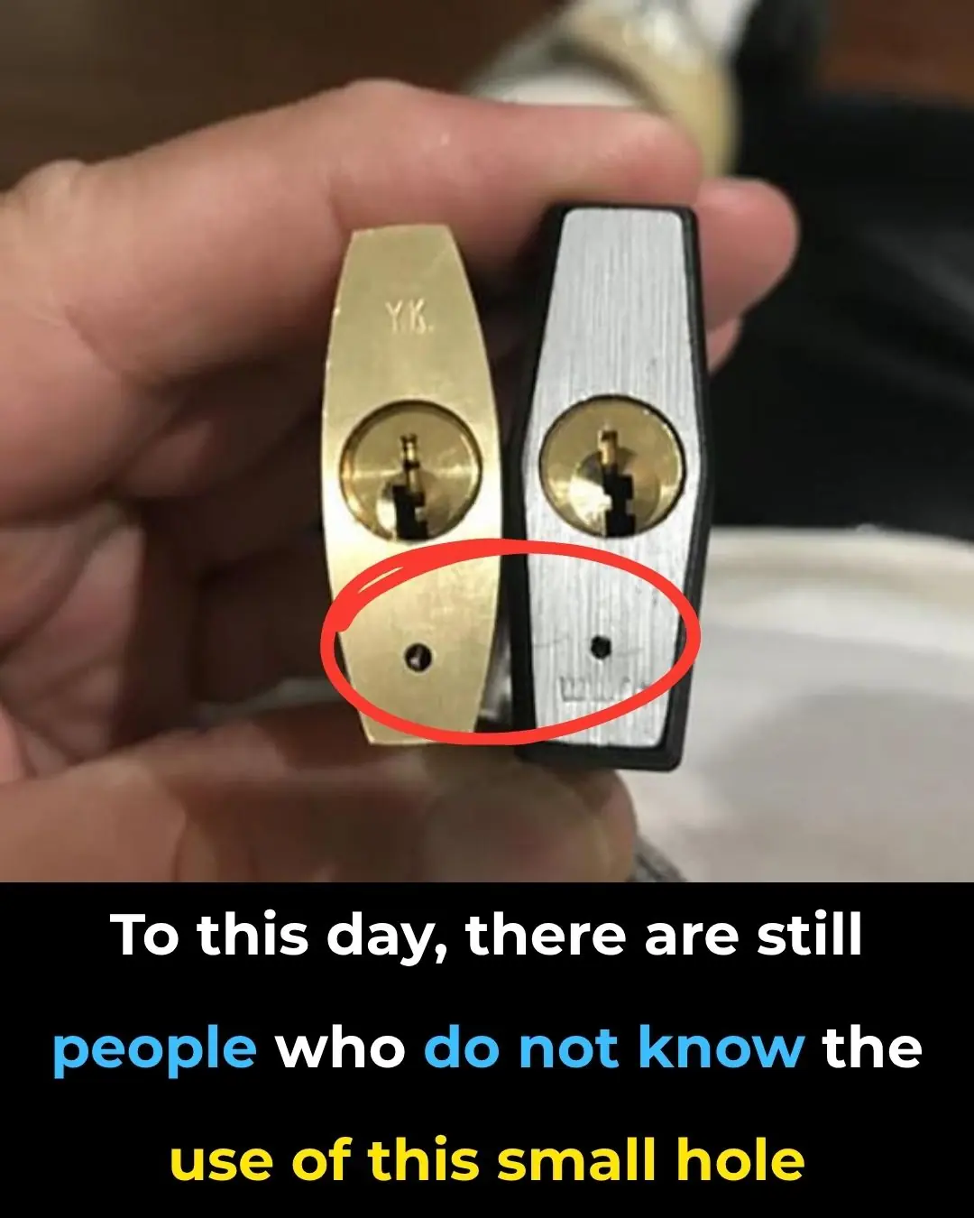 The Uses Of This Small Hole On a Padlock