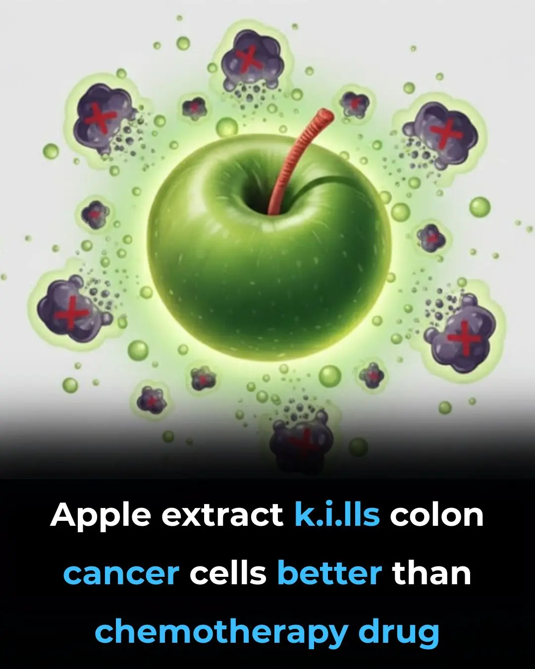 Apple extract kills colon cancer cells better than chemotherapy drug