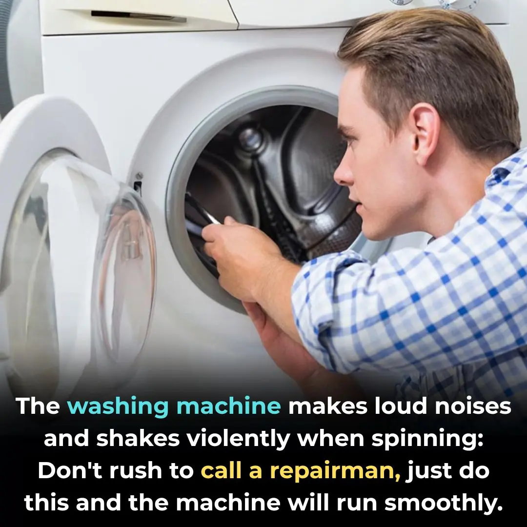 The washing machine makes loud noises and shakes violently when spinning: Don't rush to call a repairman, just do this and the machine will run smoothly.