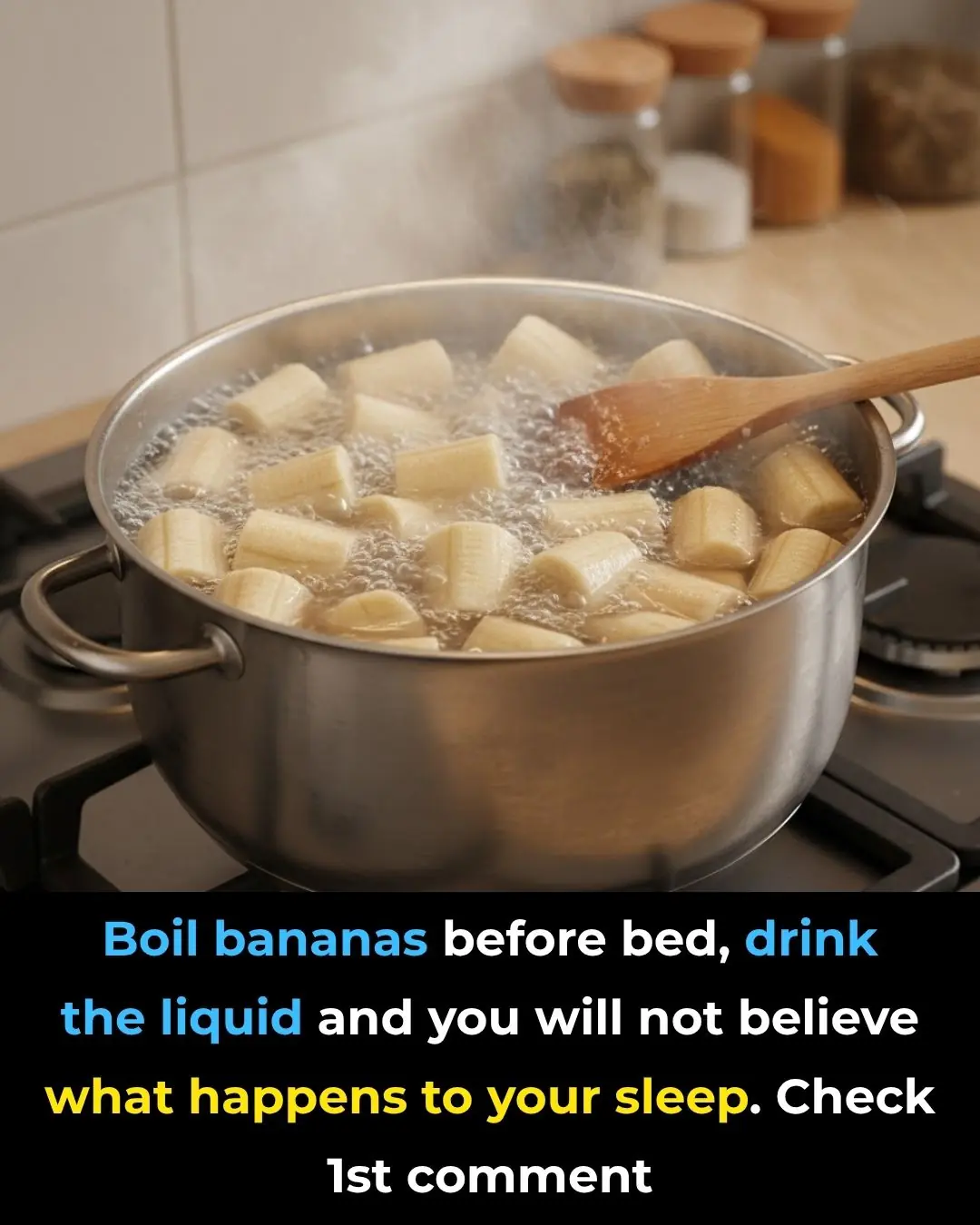 Boil bananas before bed, drink the liquid and you will not believe what happens to your sleep