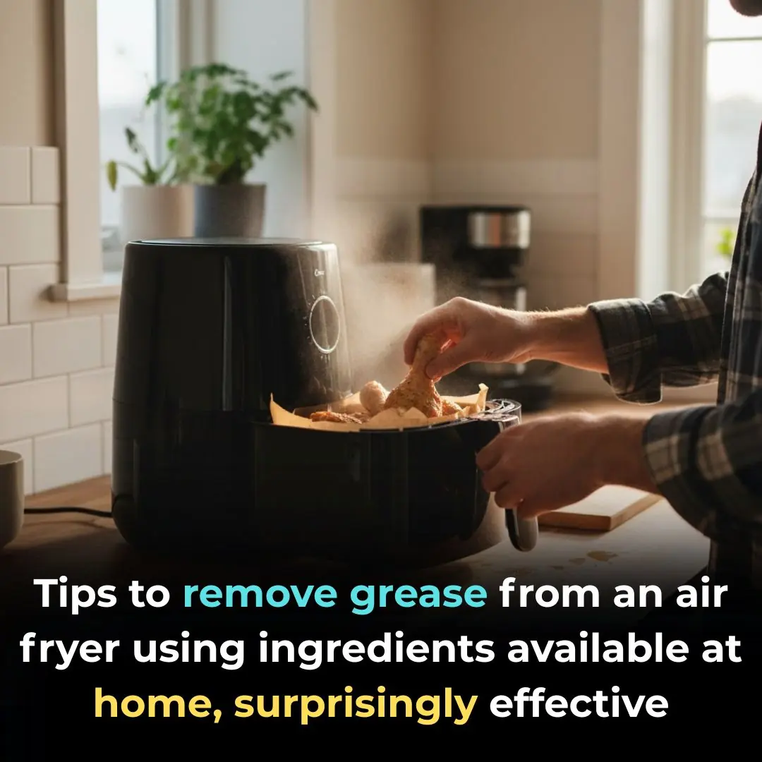Tips to remove grease from an air fryer using ingredients available at home, surprisingly effective