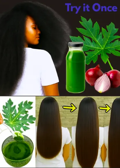 Papaya Leaves and Onion Juice: The Secret Elixir for Rapid Hair Growth and Amazing Thickness