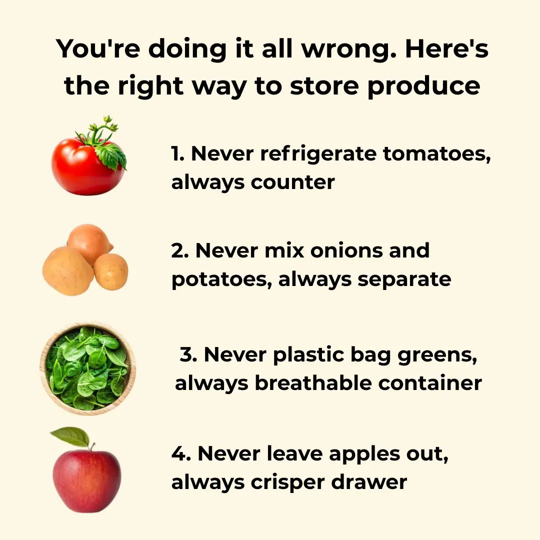 You’re doing it all wrong. Here’s the right way to store produce
