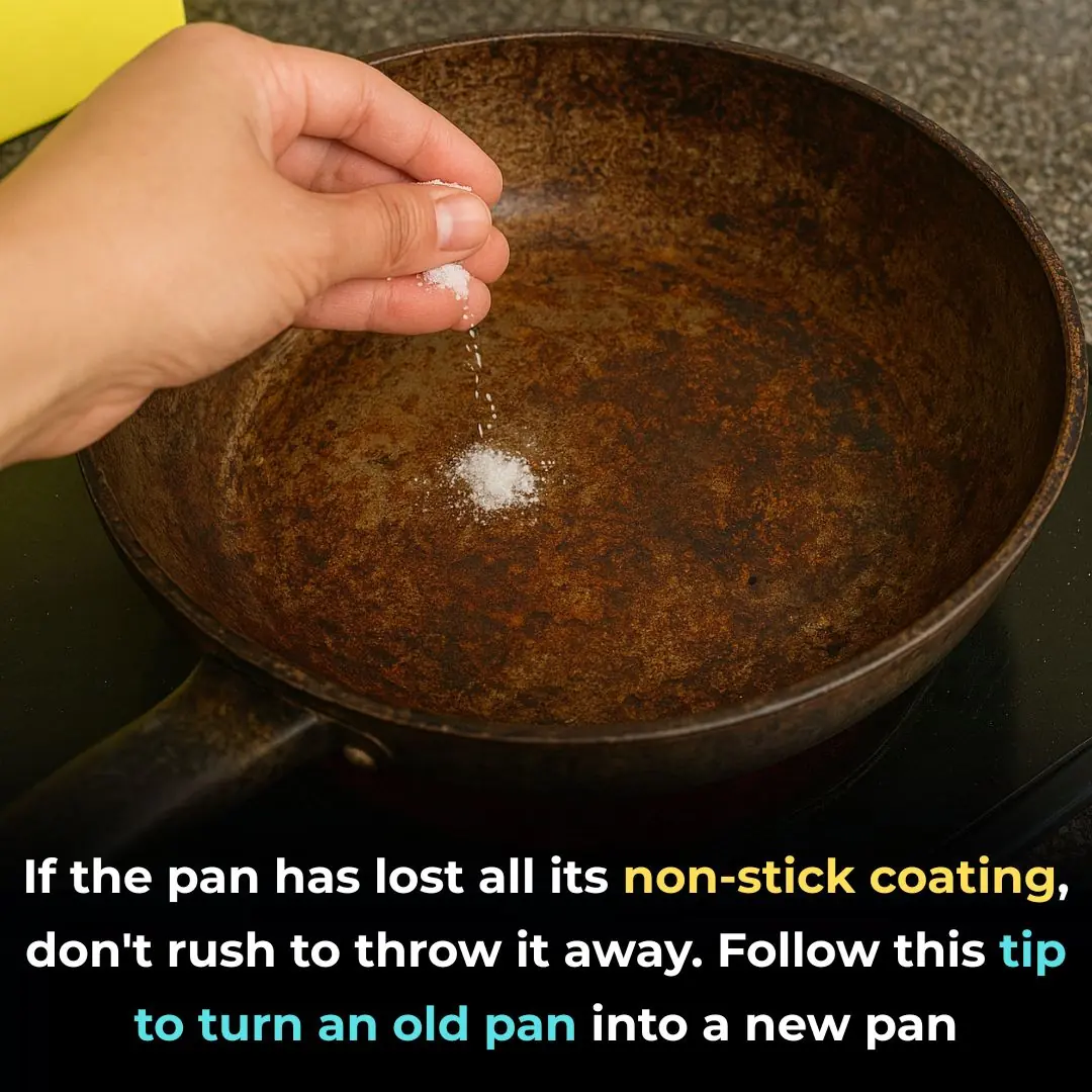 If your pan has lost all its non-stick coating, don't be quick to throw it away; follow this method and your pan will be like new again.