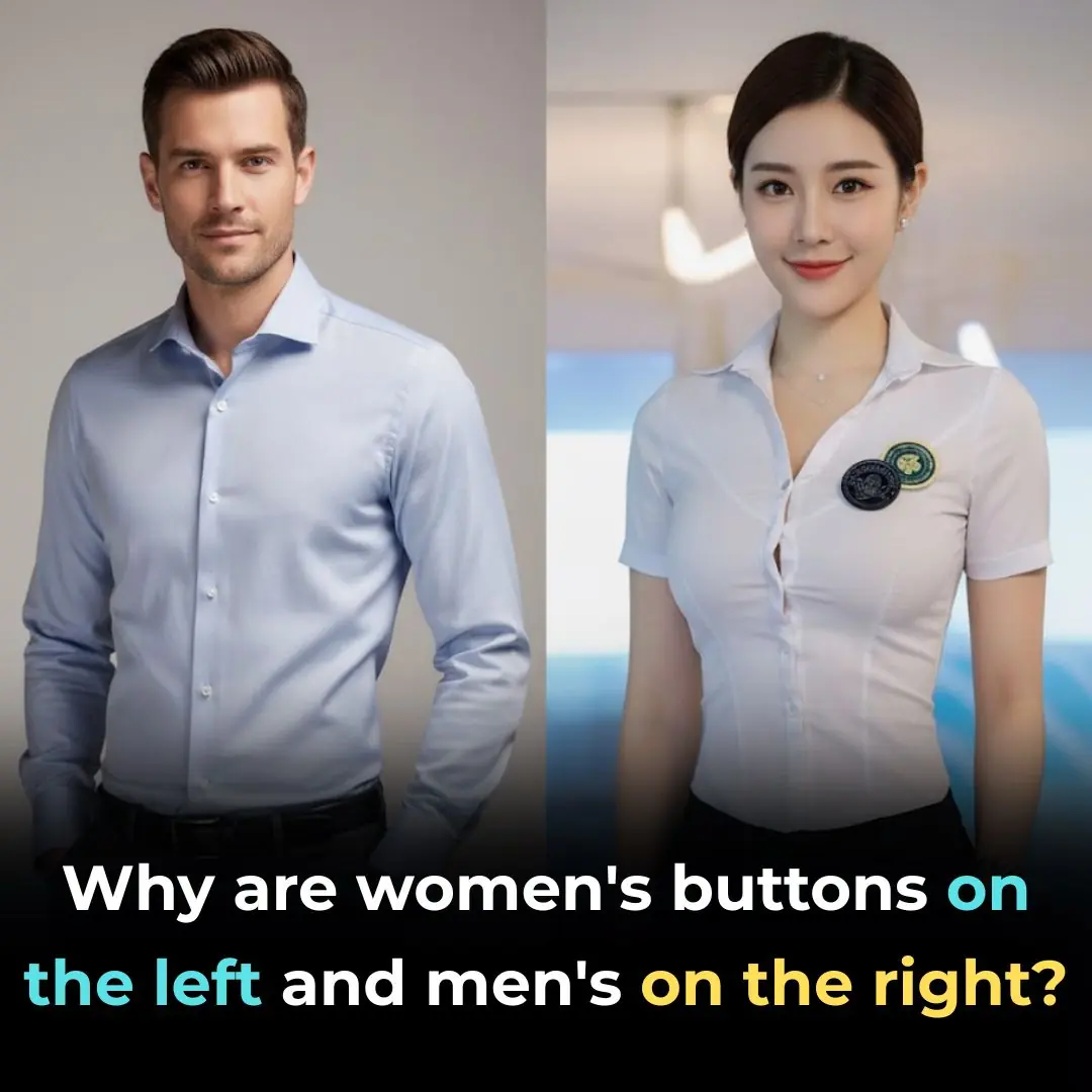 Why are women's buttons on the left while men's are on the right?