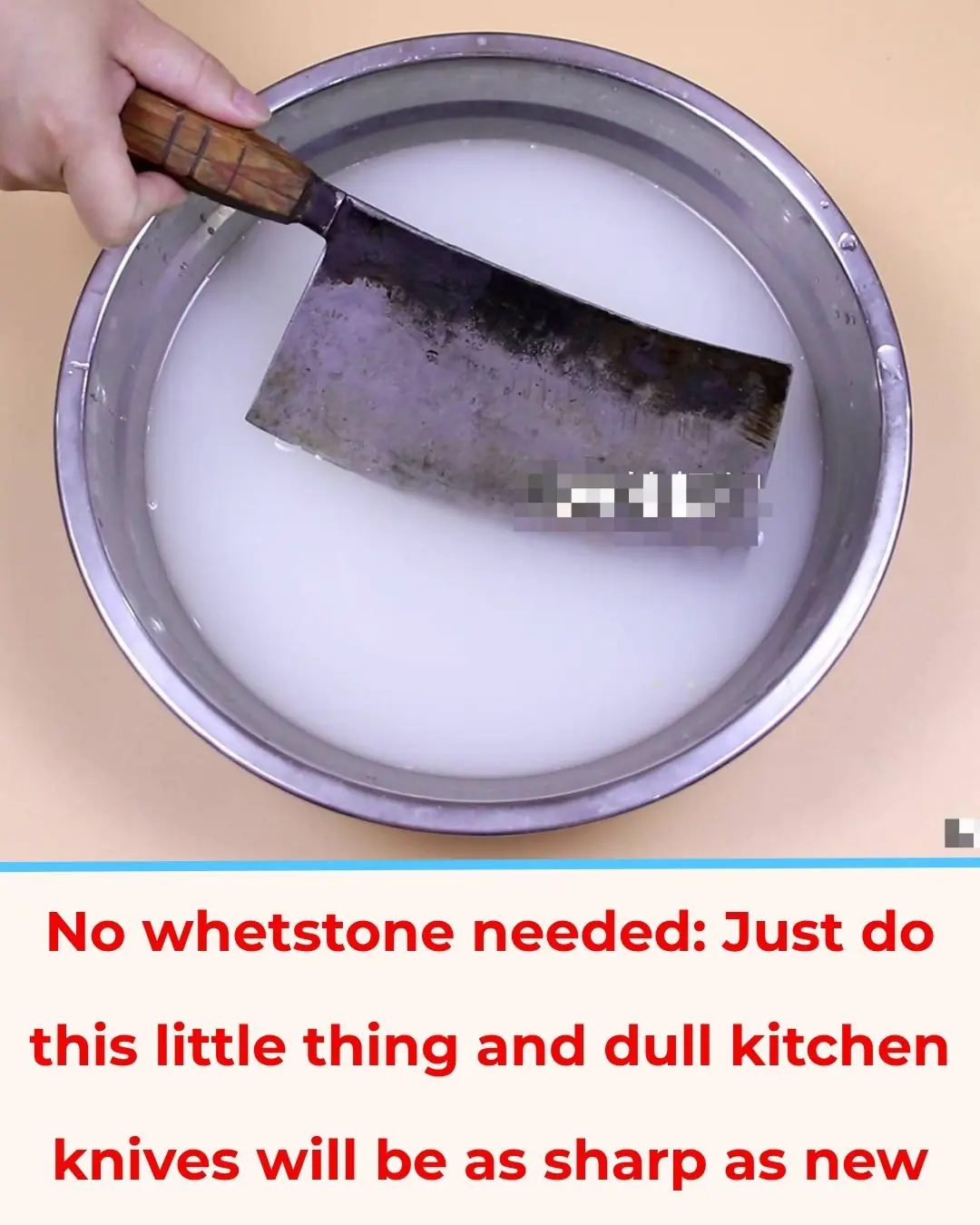 No Need for a Sharpening Stone: Just One Simple Trick to Make Your Dull Kitchen Knife as Sharp as New